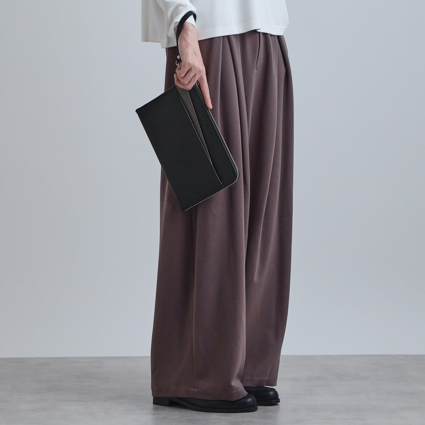 tk.TAKEO KIKUCHI「切替ZIPクラッチバッグ」|クラッチバッグ|