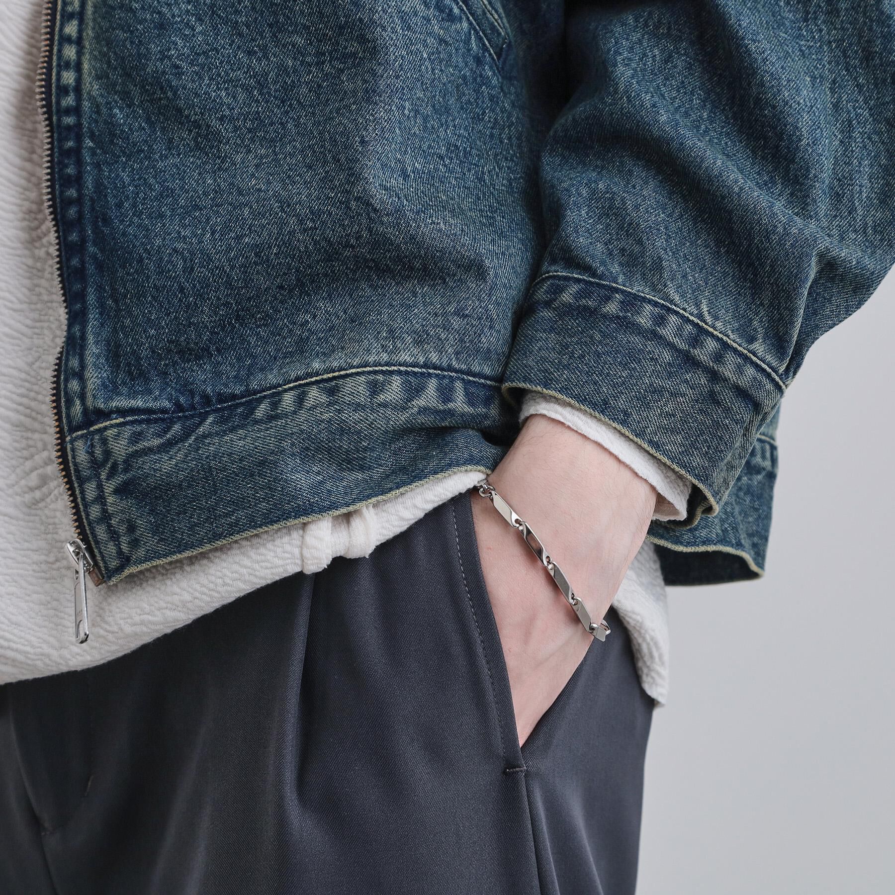 tk.TAKEO KIKUCHI「【エントゥワイン】ステンレスブレスレット」|ブレスレット・バングル|シルバー(006)