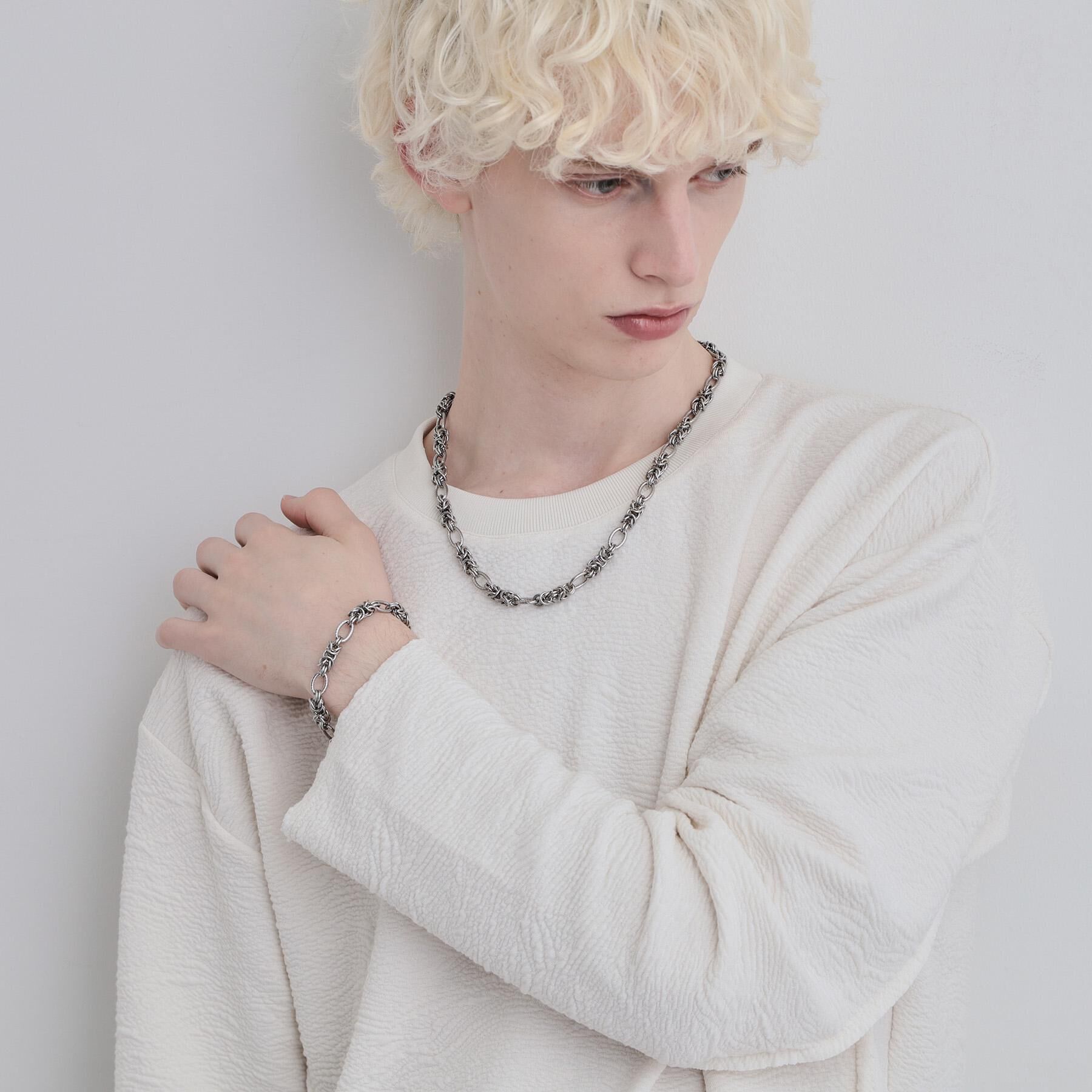 tk.TAKEO KIKUCHI「【エントゥワイン】ステンレスブレスレット」|ブレスレット・バングル|シルバー(106)