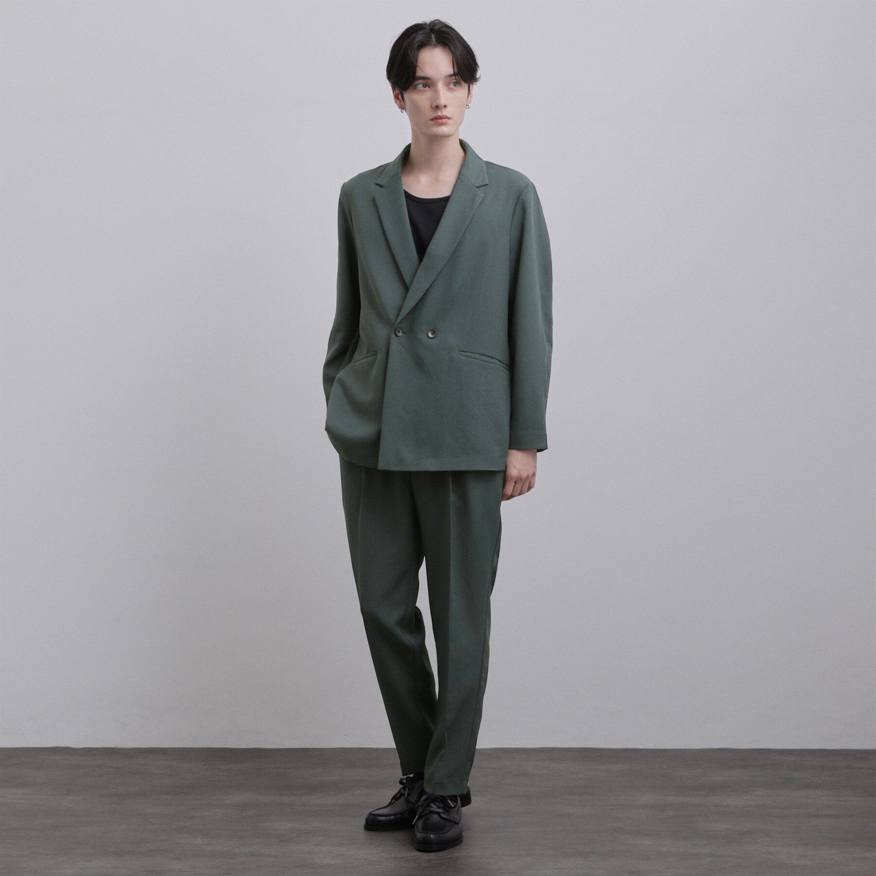 tk.TAKEO KIKUCHI「【セットアップ2点セット】オーバーサイズダブルセットアップ/ONOFF兼用/イージーケア/マシーンウ」|スーツ|