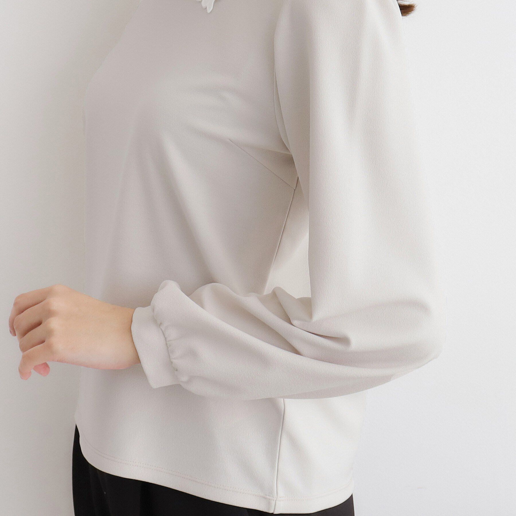 index「衿取り外し２WAY フラワーカラートップス【洗濯機洗い可/ストレッチ】」|シャツ・ブラウス|