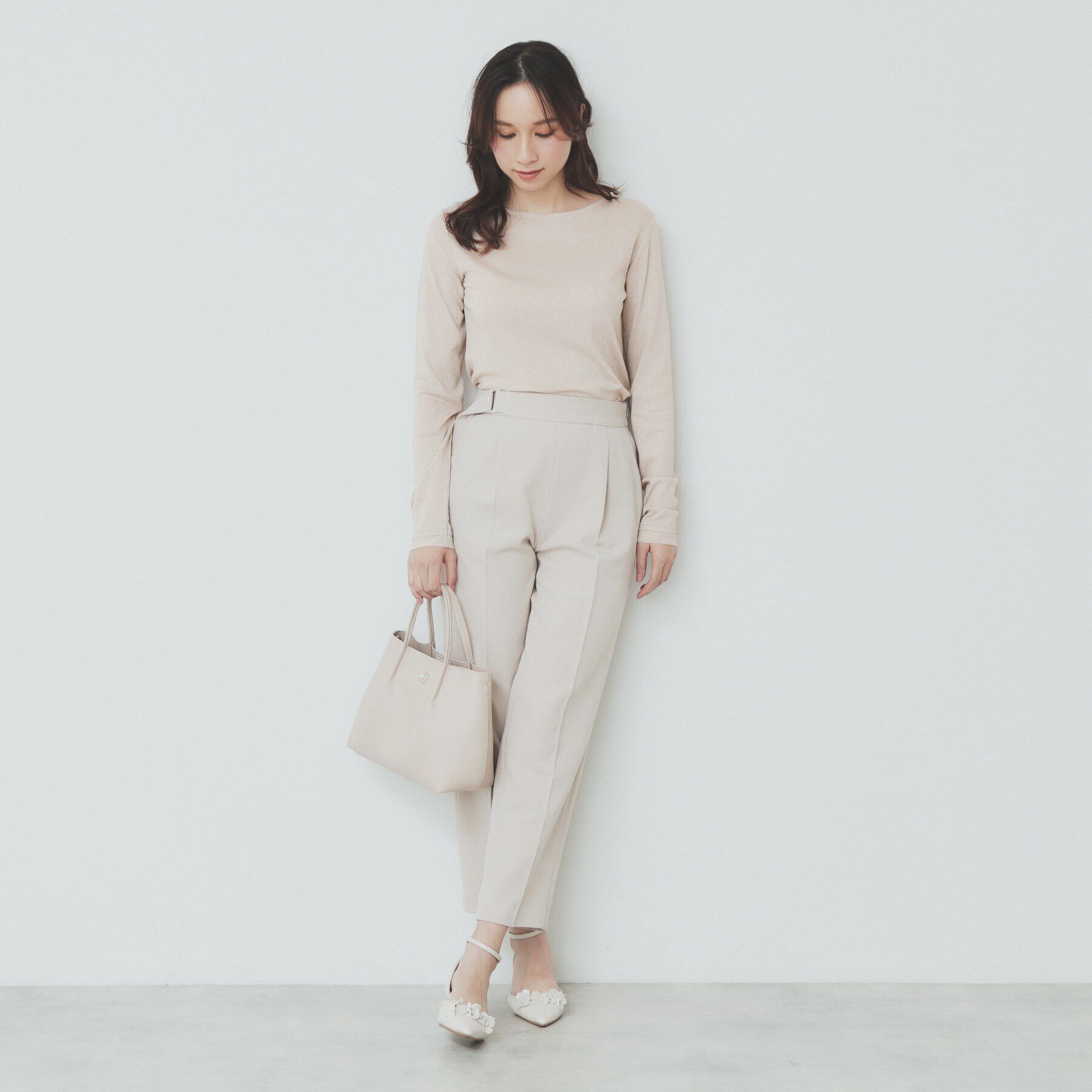 index「ラメシアーチュールトップス【洗濯機洗い可】」|Tシャツ・カットソー|