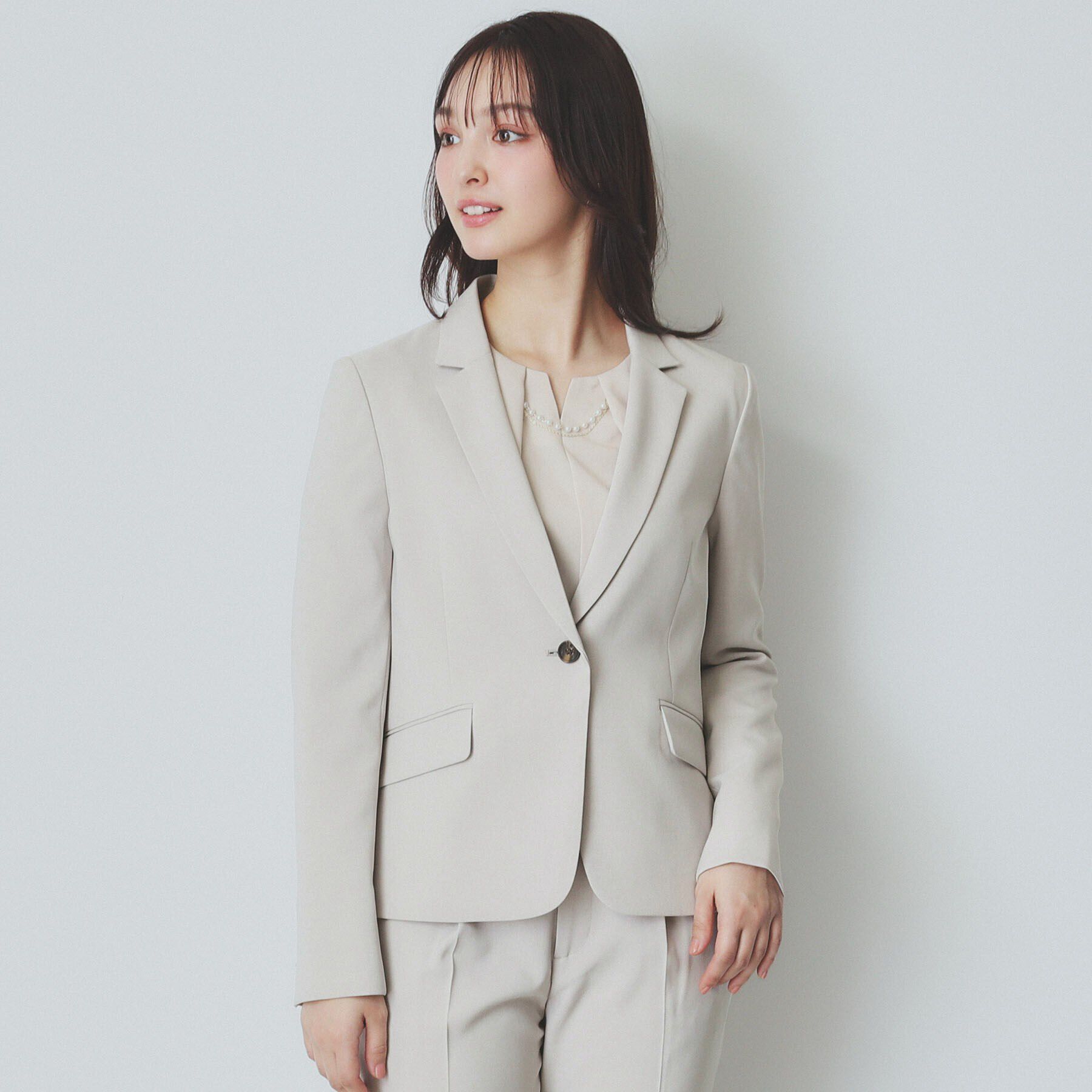 index「ドライタッチストレッチテーラードジャケット//セットアップ対応【洗濯機洗い可/イージーアイロン】」|テーラードジャケット|