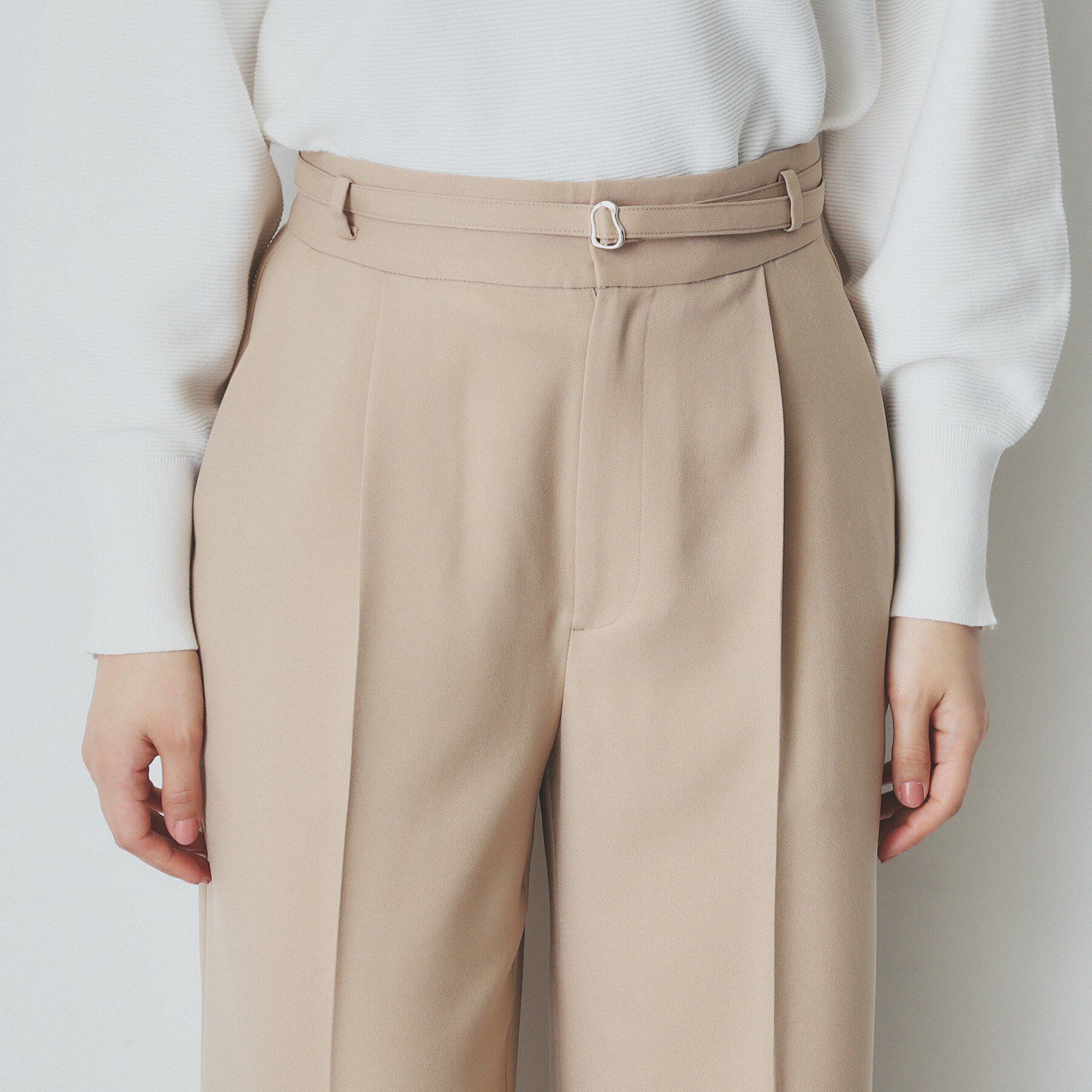 index「ソフトツイルタックワイドパンツ【洗濯機洗い可】」|その他|