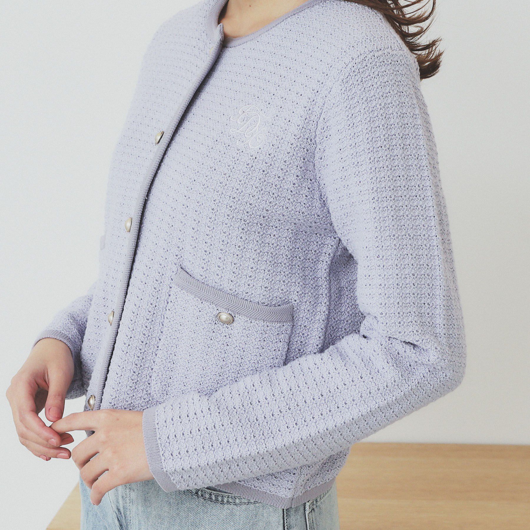 index「コットンカノコカーディガン【洗濯機洗い可】」|カーディガン|