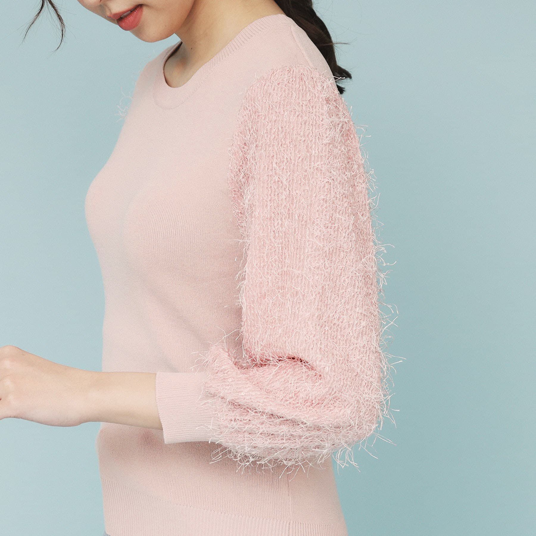 index「ドッキングシャギーニット【洗濯機洗い可】」|ニット・セーター|