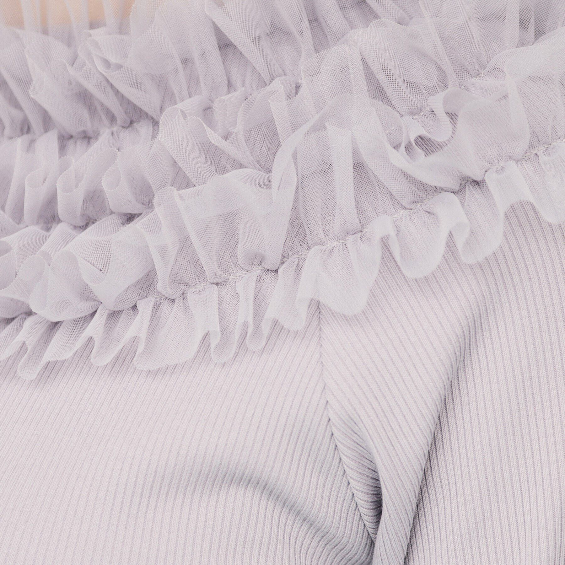 index「《美人百花掲載》チュールフリルリブトップス【洗濯機洗い可】」|Tシャツ・カットソー|