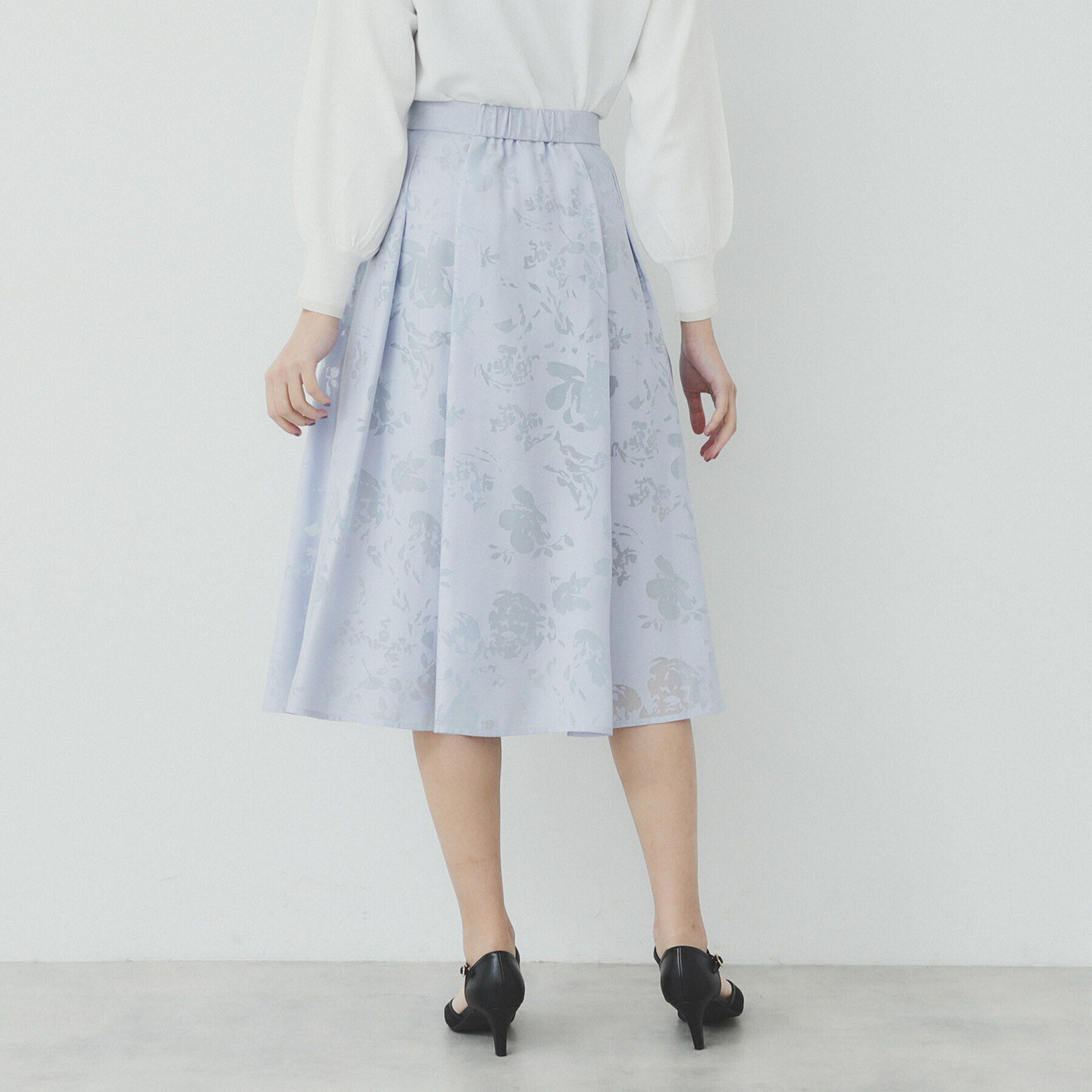 index「フラワータックフレアスカート【洗濯機洗い可】」|スカート|