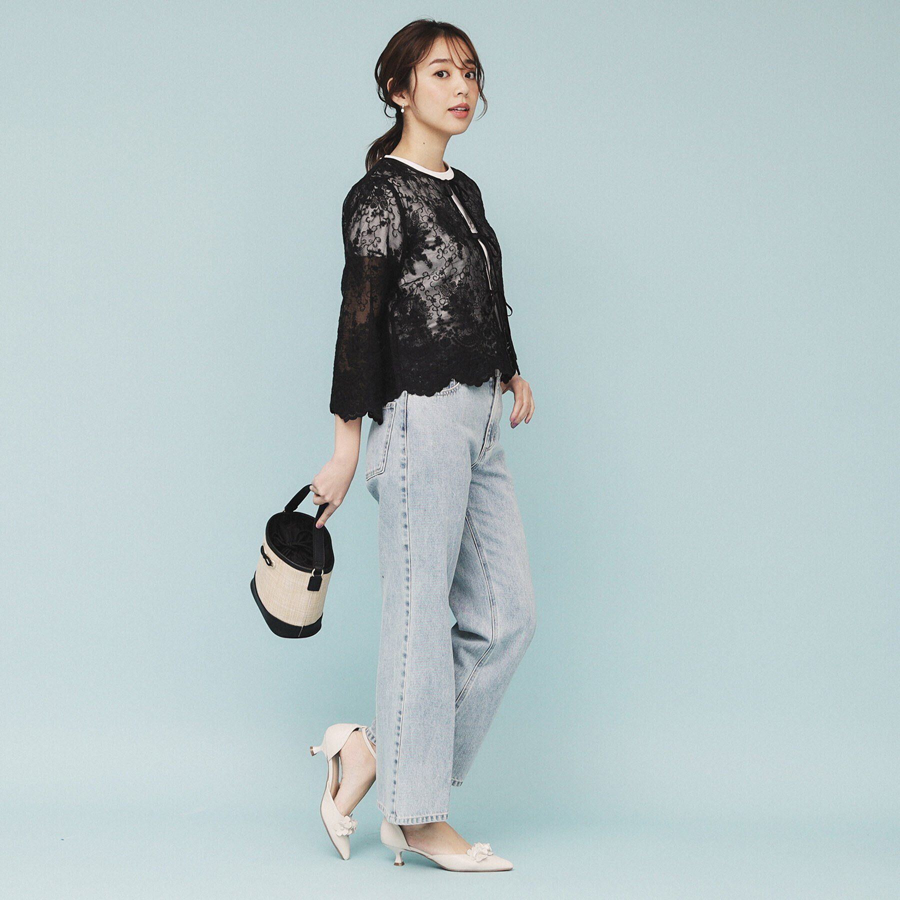 index「刺繍リボンシアーブラウス【洗濯機洗い可】」|シャツ・ブラウス|