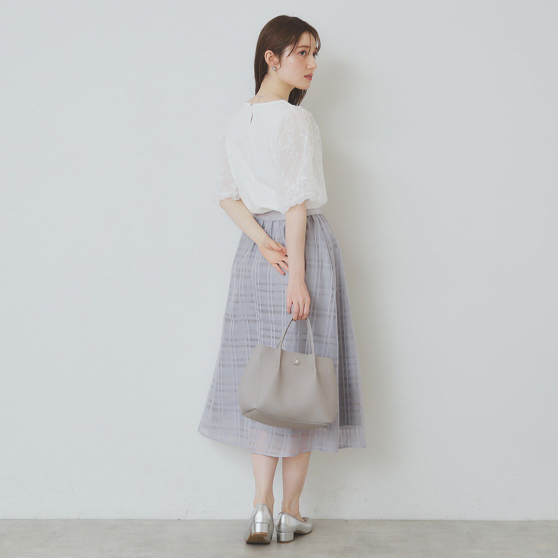 index「シアーバルーンスリーブトップス【洗濯機洗い可/接触冷感】」|Tシャツ・カットソー|