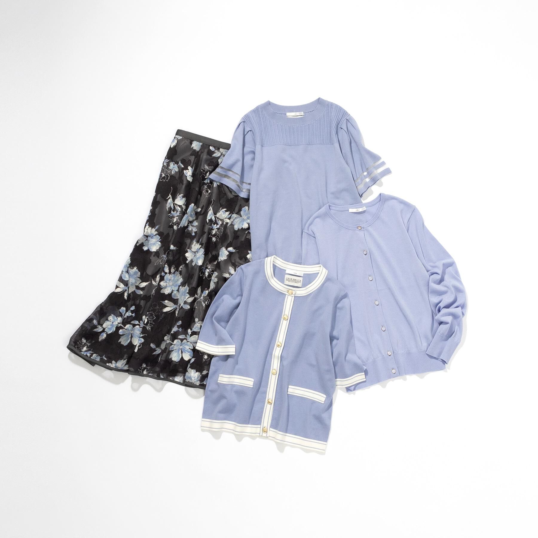 index「花柄マーメイドフレアスカート【洗濯機洗い可】」|スカート|