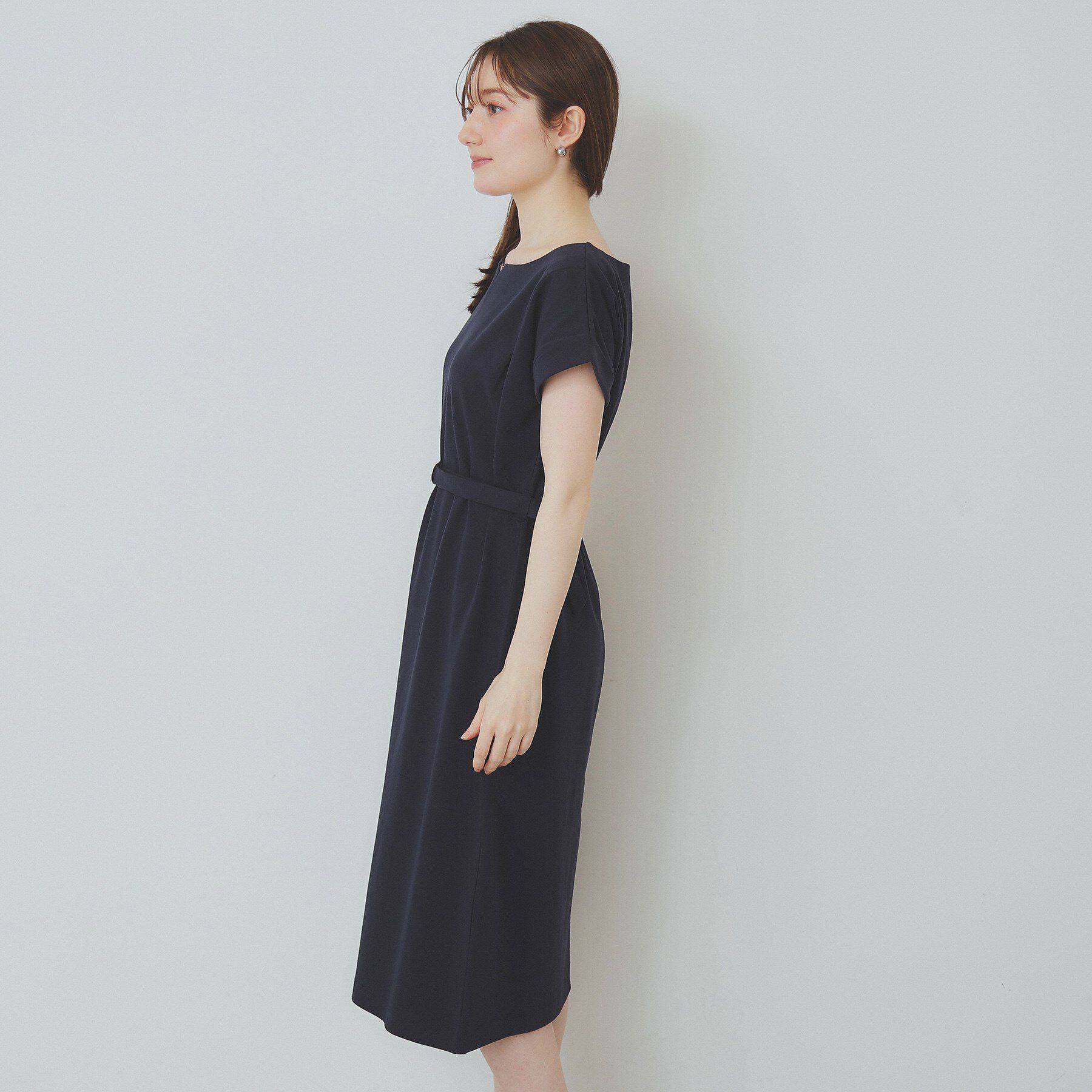 index「《5色展開/XS-3Lサイズ》Iラインシルエットワンピース【UV/接触冷感/洗濯機洗い可】」|ワンピース|