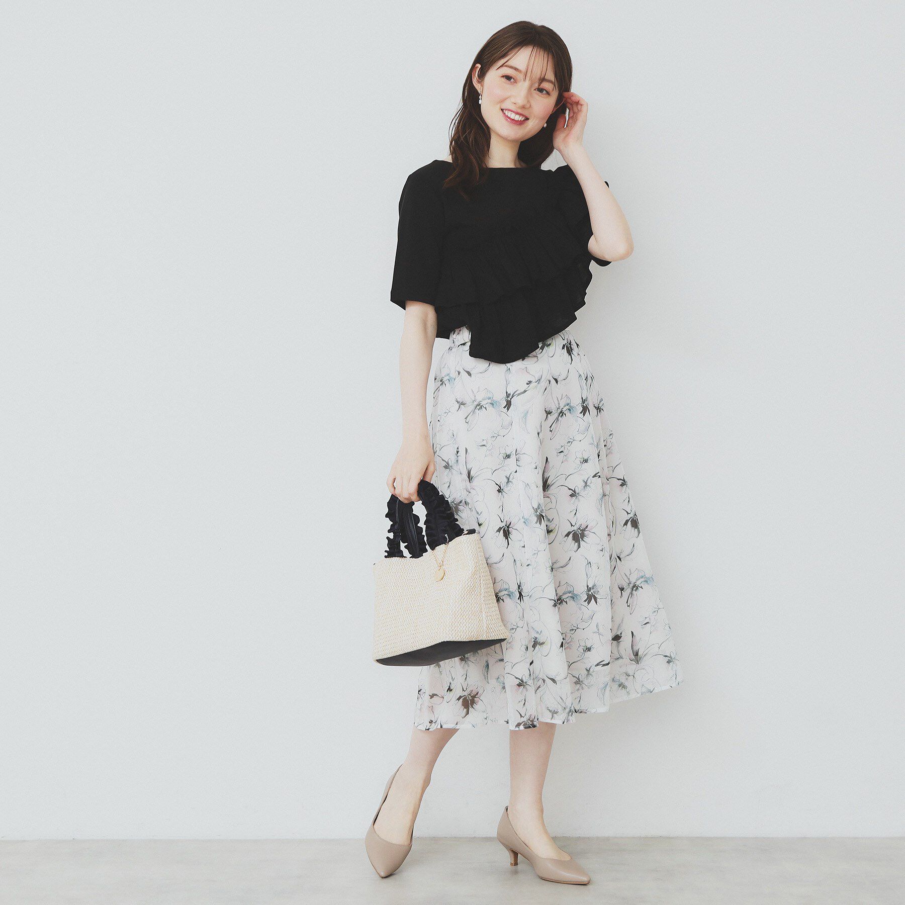 index「アシメフリルトップス【UV/接触冷感/洗濯機洗い可】」|Tシャツ・カットソー|