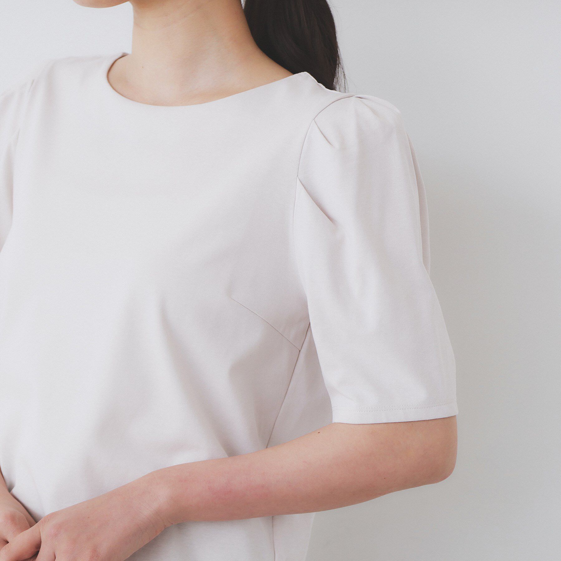 index「《7色展開/XS-LLサイズ》多機能タックスリーブトップス【汗ジミ防止/吸水速乾/接触冷感/UVケア」|Tシャツ・カットソー|