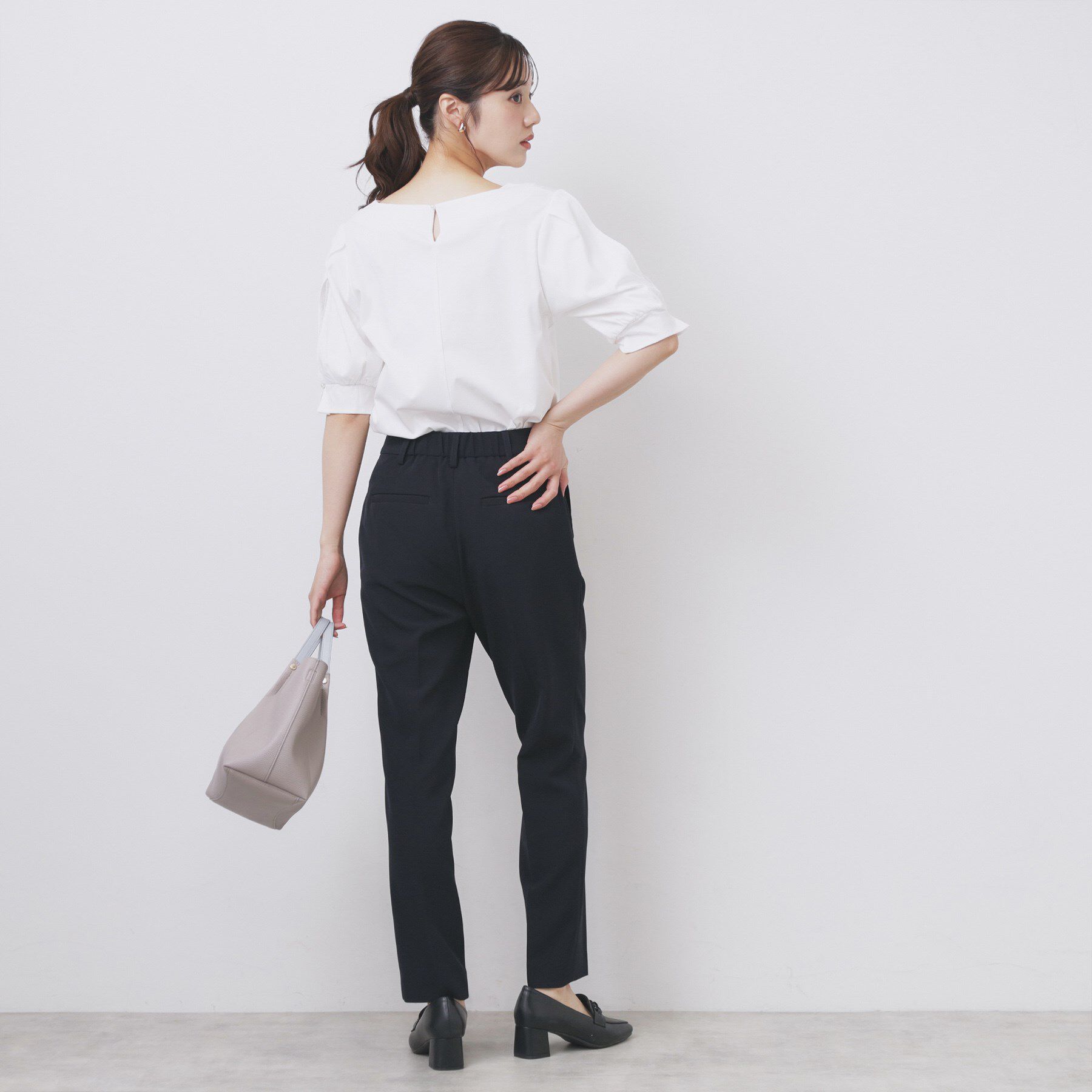 index「レースドッキングスリーブトップス【洗濯機洗い可/UVケア】」|Tシャツ・カットソー|