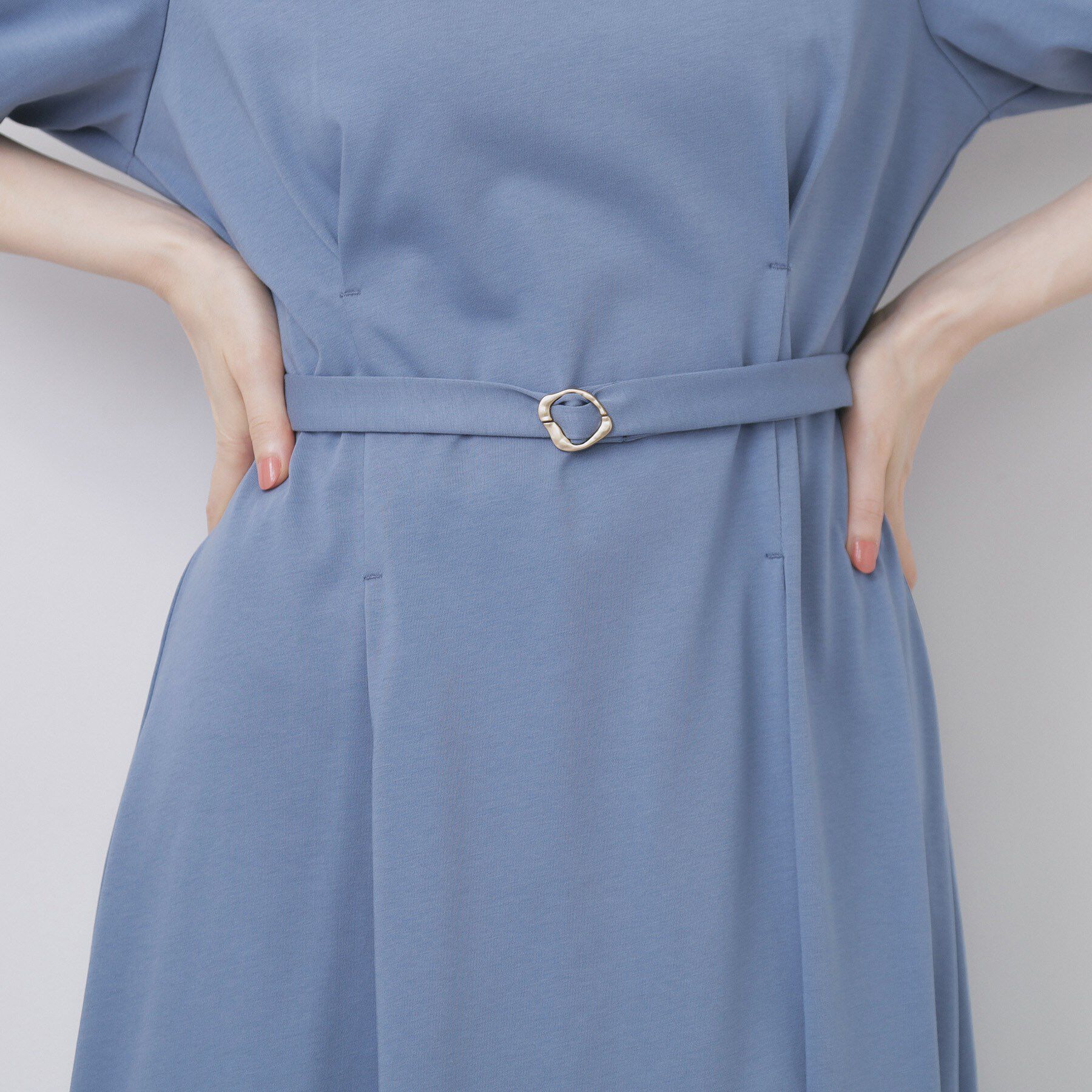 index「ハートネックパフワンピース【洗濯機洗い可/UVケア/接触冷感】」|ワンピース|