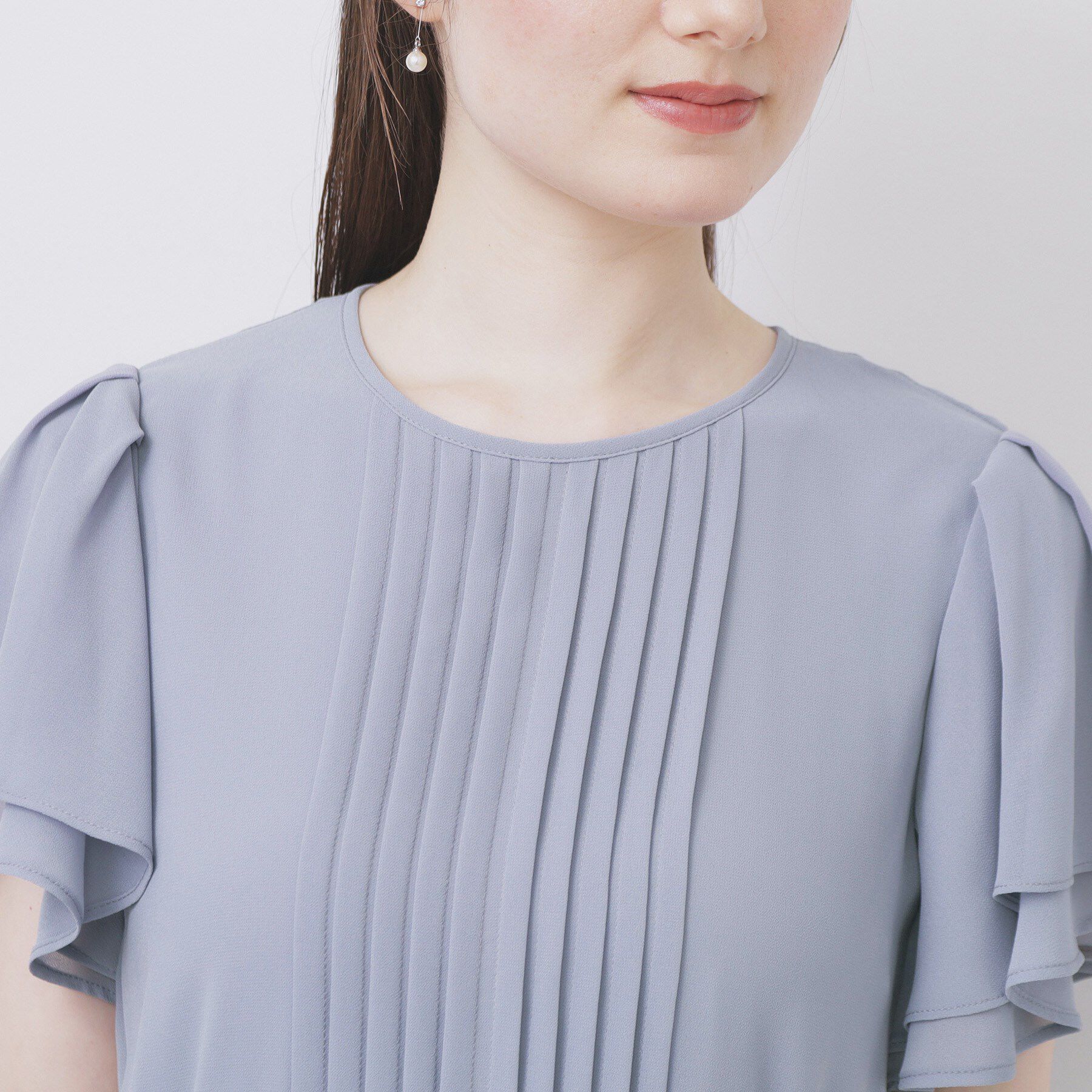 index「フロントタックIラインワンピース【洗濯機洗い可/防シワ】」|ワンピース|