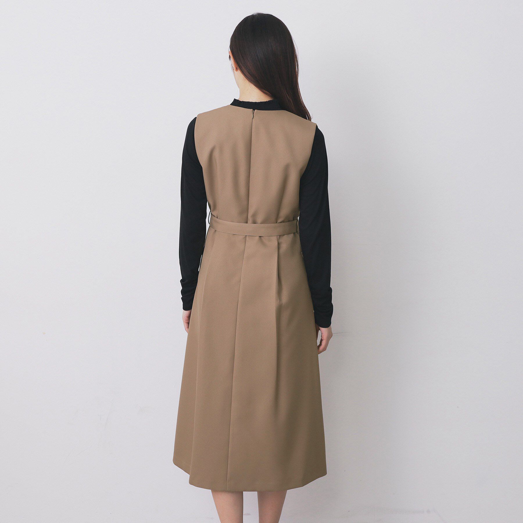 index「トレンチディティールワンピース【洗濯機OK/イージーアイロン/防シワ】」|ワンピース|