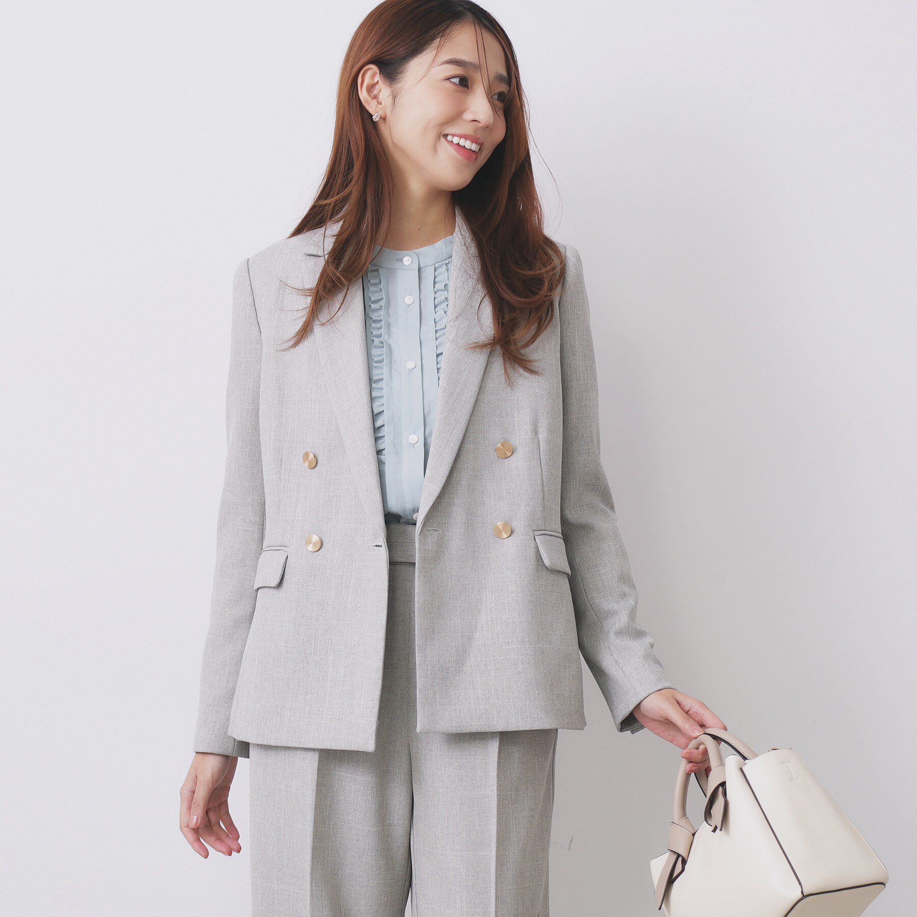 index「《Oggi掲載》ダブルブレストテーラードジャケット/セットアップ対応可【洗える】」|テーラードジャケット|