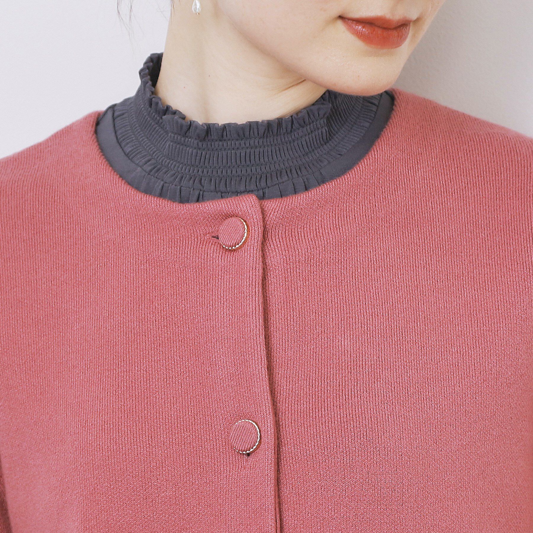 index「ダブルフェイスコーディガン【洗濯機OK】」|カーディガン|