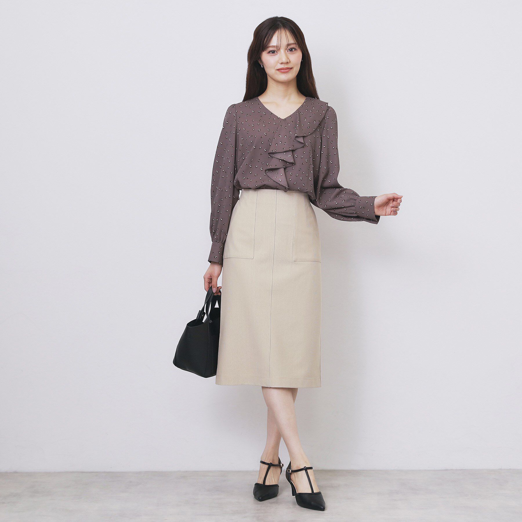 index「ストレッチタイトスカート【洗濯機OK/防シワ/抗ピル】《S～3L》」|スカート|