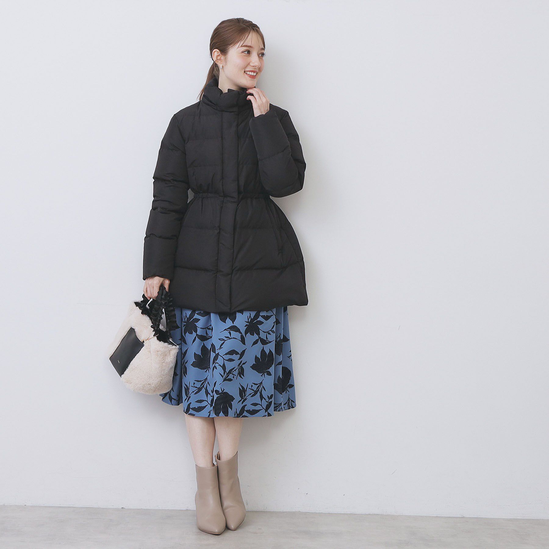 index「KAWADAダウンドロストミドルコート【撥水/洗濯機OK/2WAY/静電気防止裏地】《XS～3L》」|ダウン|