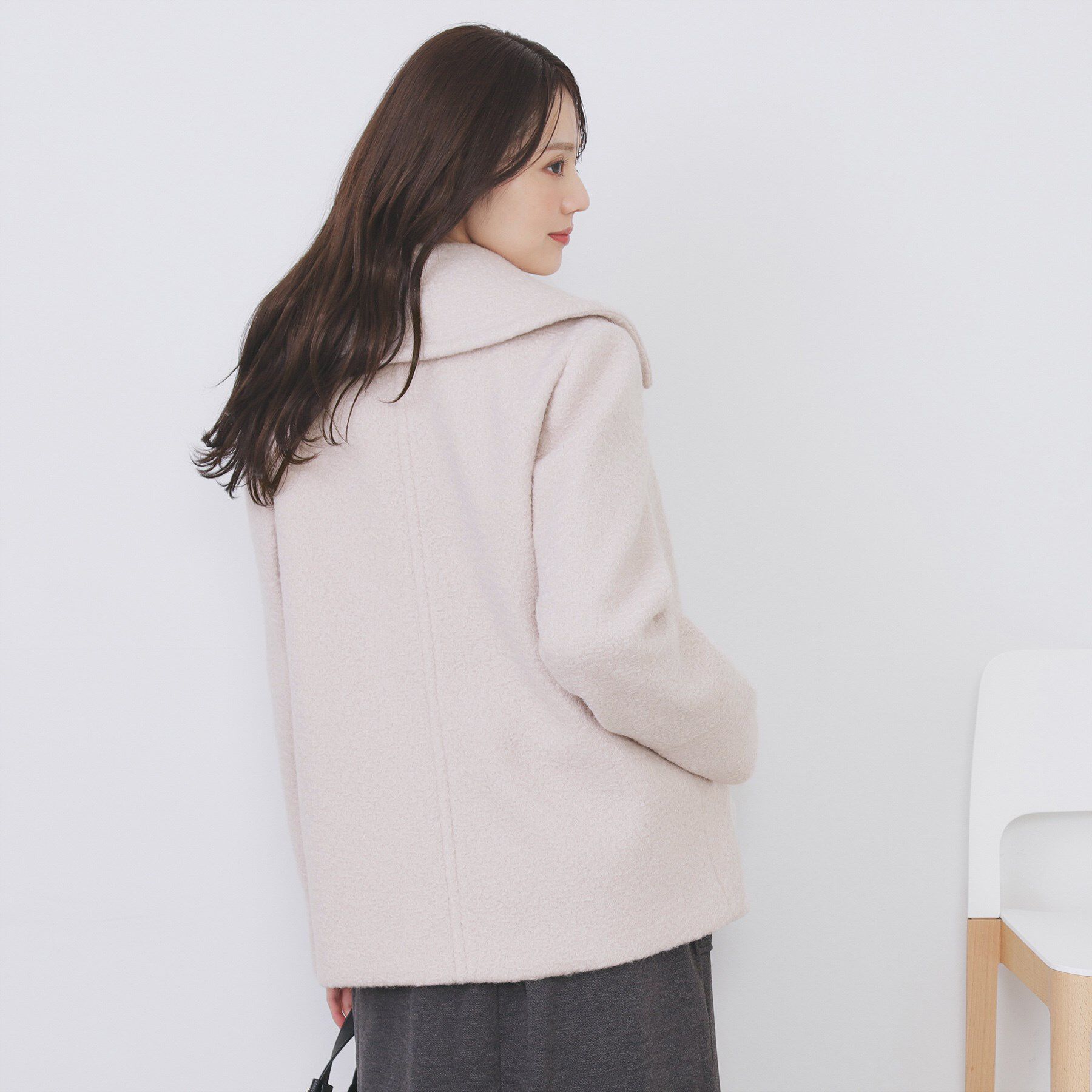 index「ブークレミドルコート【洗える】」|ピーコート|