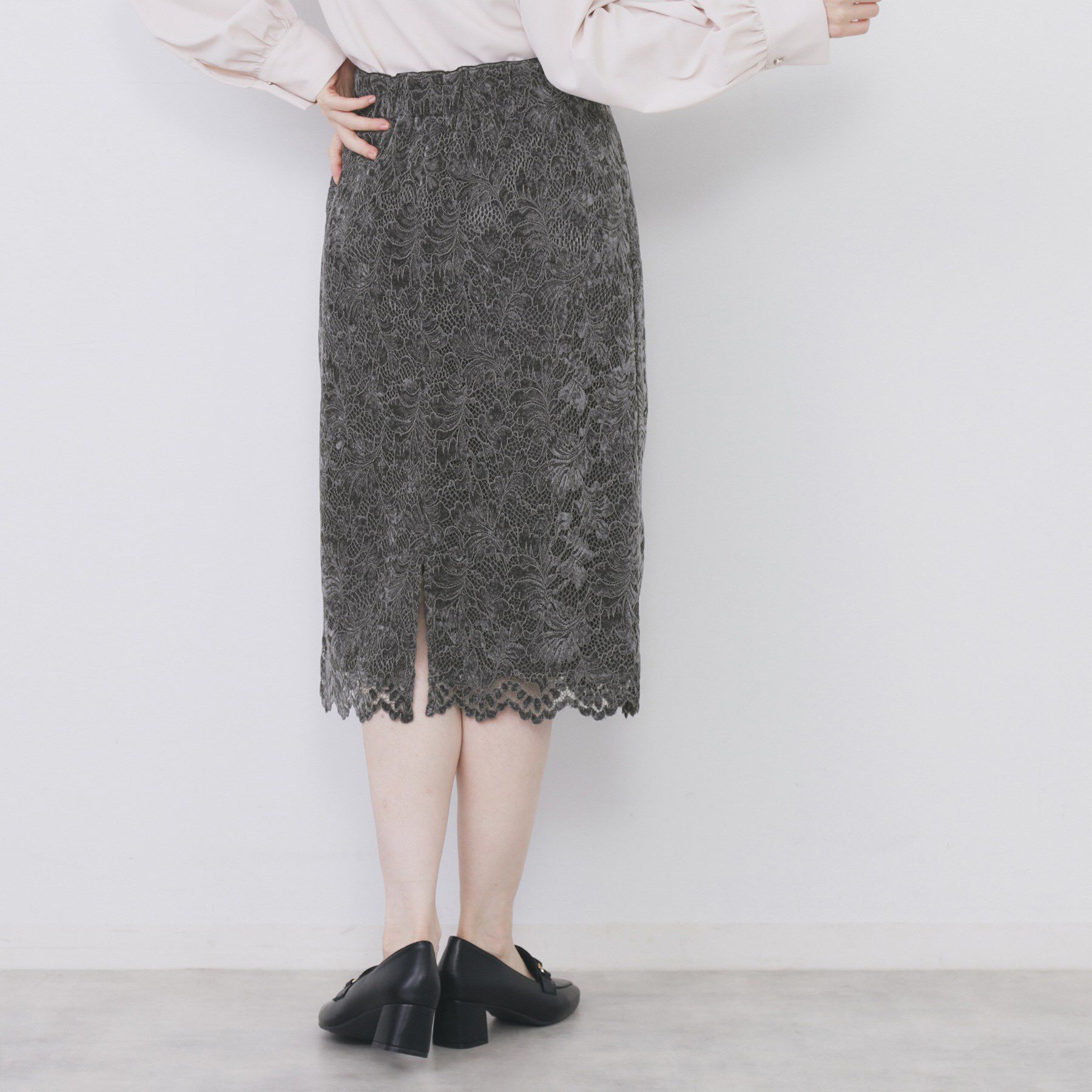 index「モールレースタイトスカート【洗濯機OK】」|スカート|