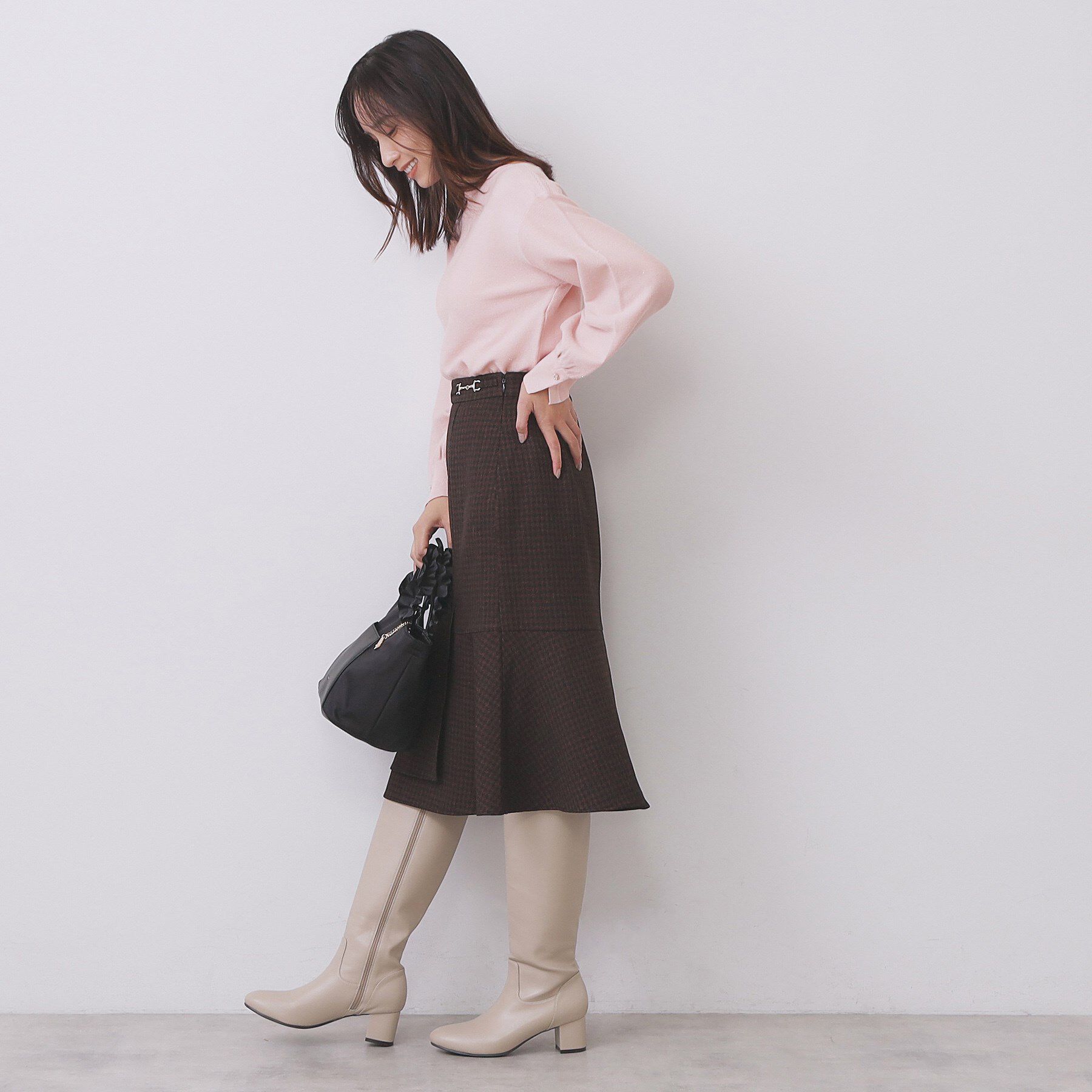 index「ラメガーター編みボートネックニット【洗濯機OK】《8col/XS～LL》」|ニット・セーター|