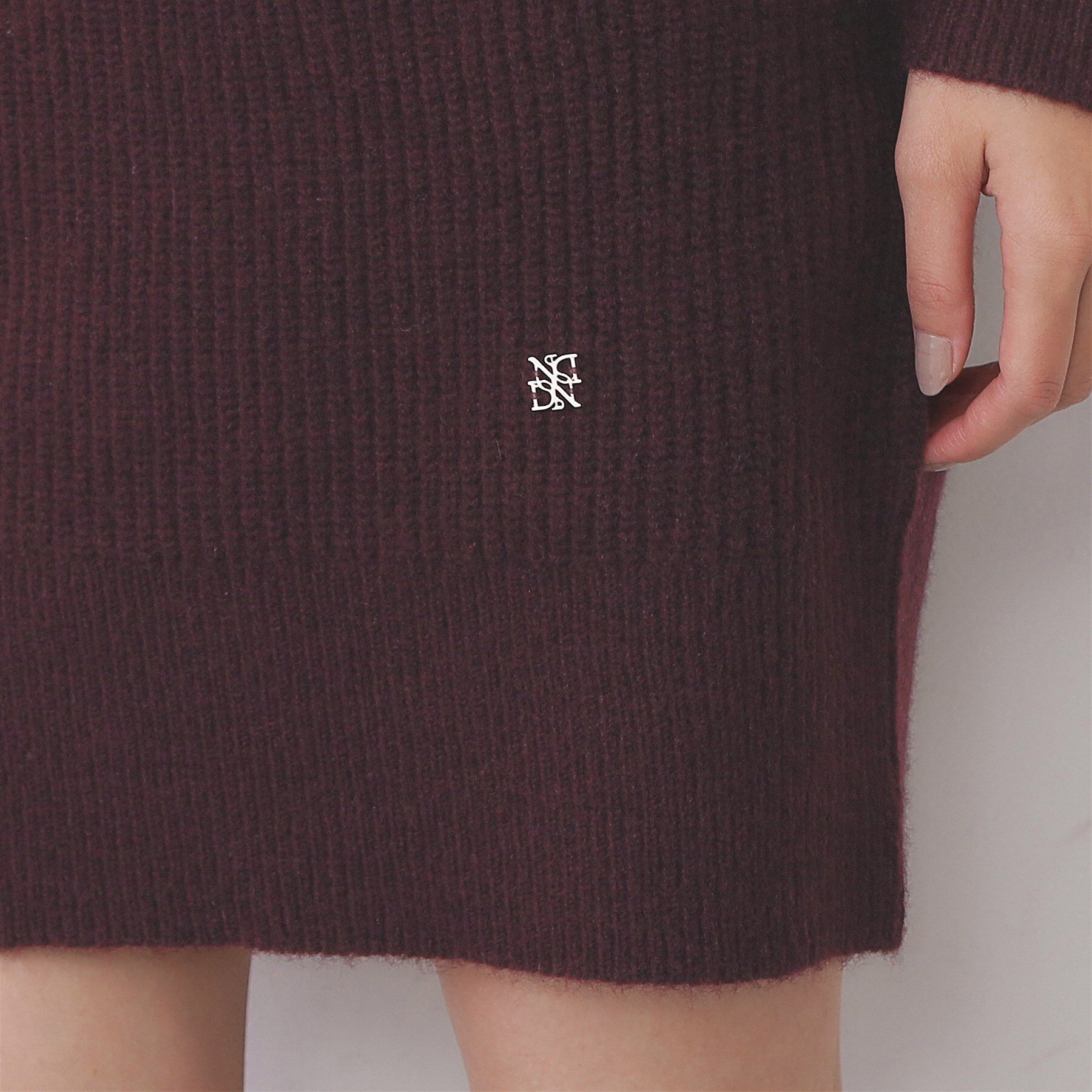 index「ウール混ケーブルスリーブミニワンピース【洗濯機OK】」|ワンピース|