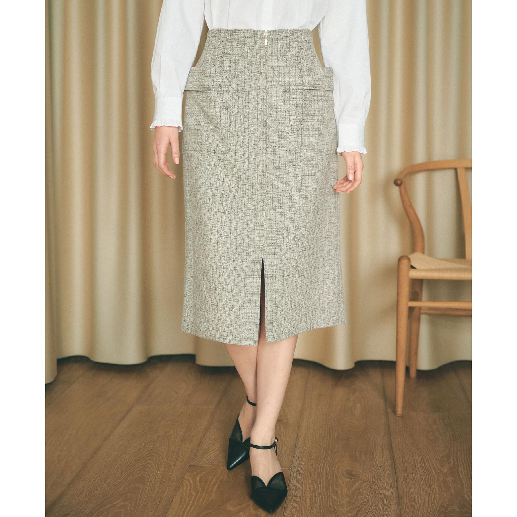 index「フロントジップタイトスカート【洗濯機OK/イージーアイロン】」|スカート|