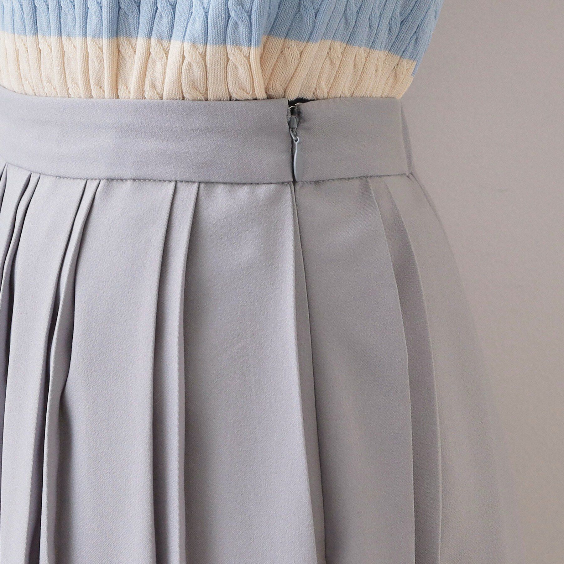 index「ビット付きダブルプリーツスカート【洗濯機OK/イージーアイロン】」|スカート|