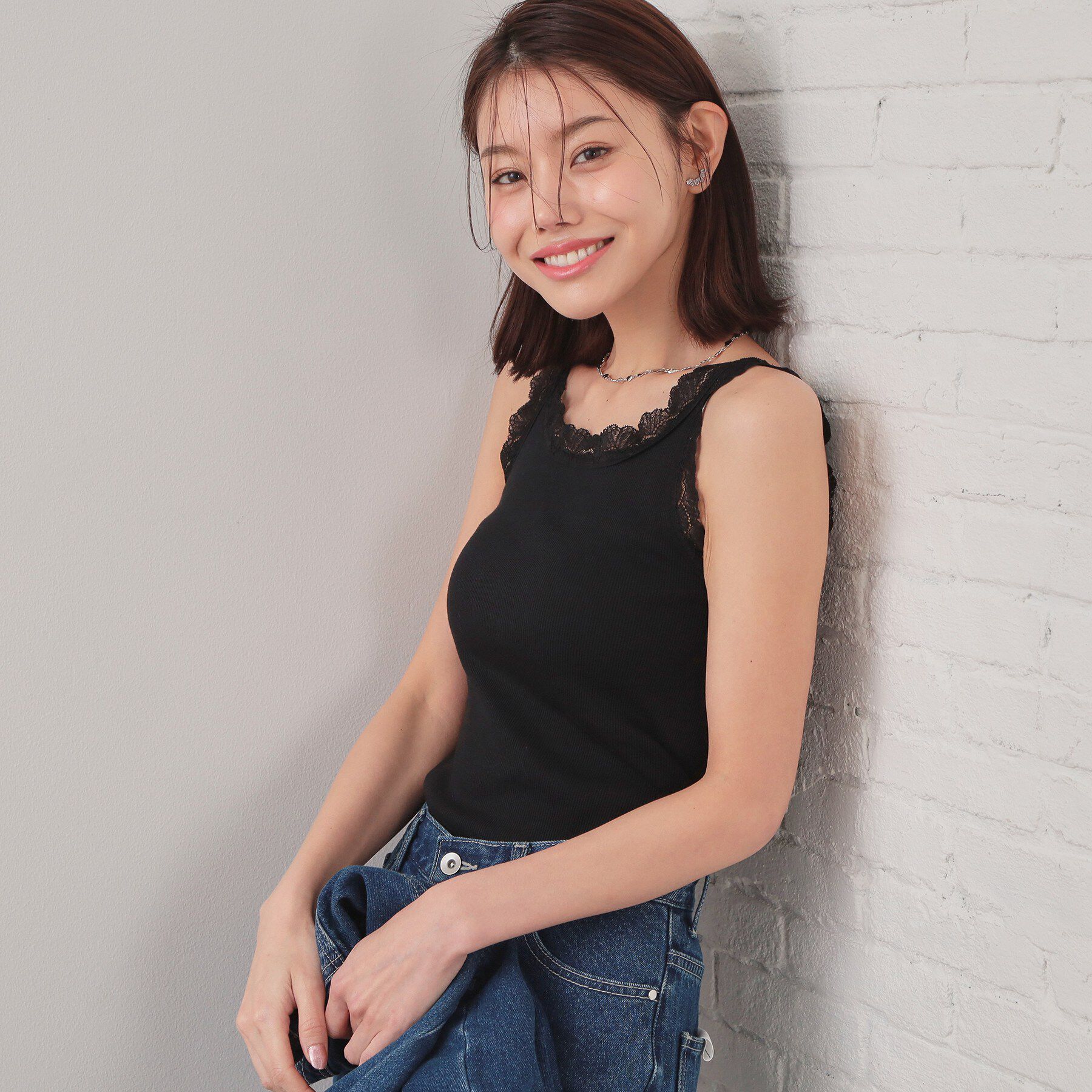 index「前後2way丸胴レースタンクラメアソート【洗濯機OK】」|キャミソール|