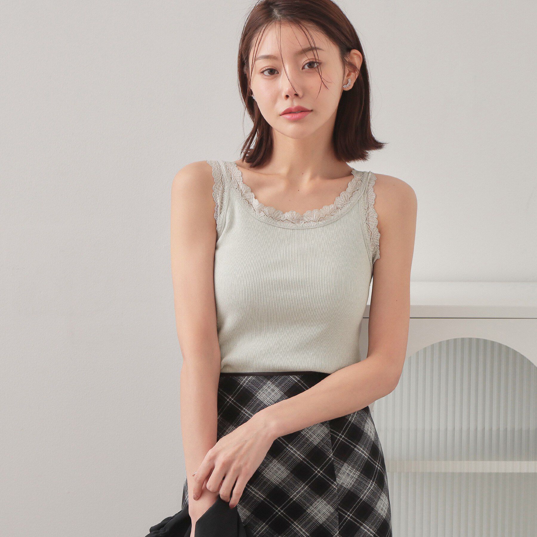 index「前後2way丸胴レースタンクラメアソート【洗濯機OK】」|キャミソール|