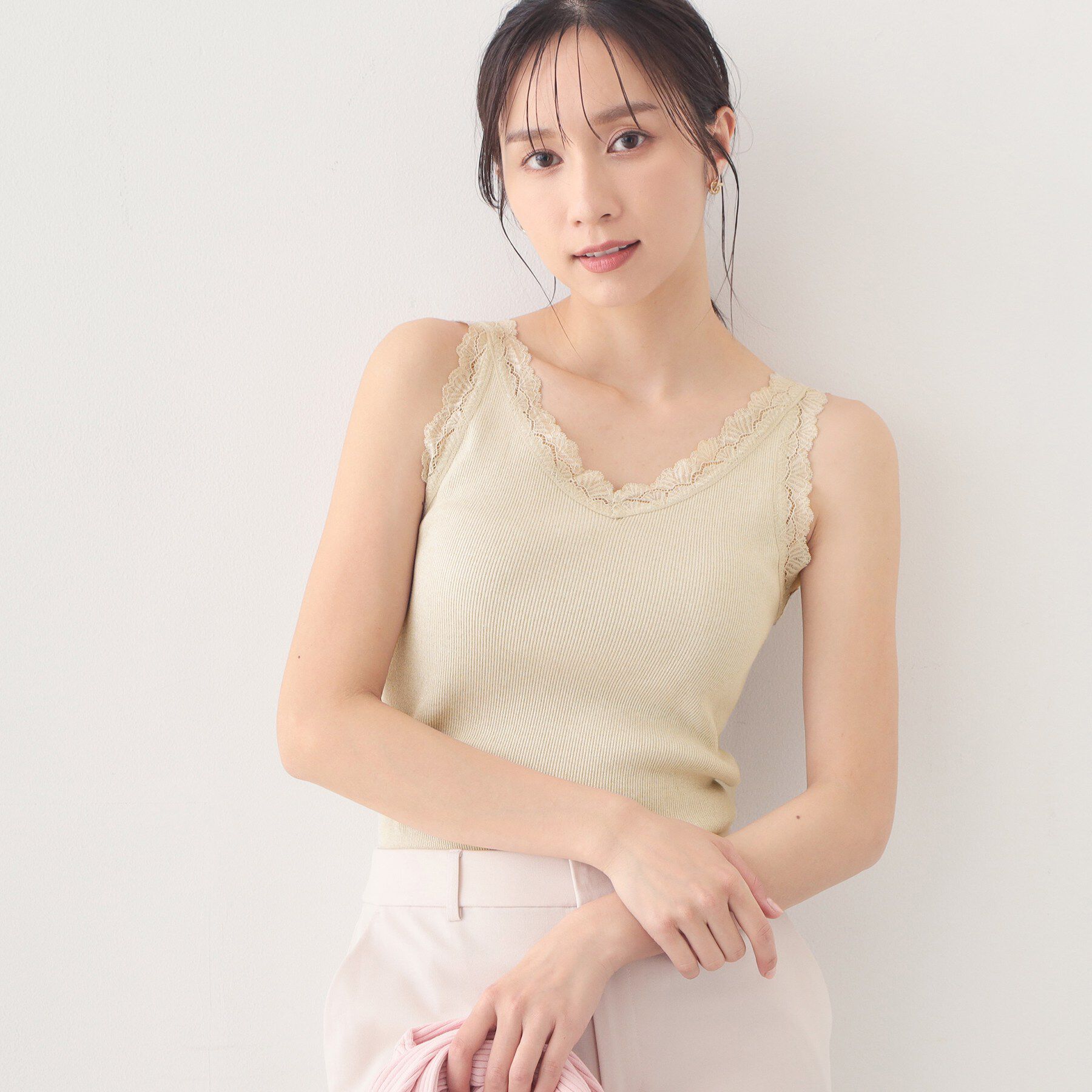 index「前後2way丸胴レースタンクラメアソート【洗濯機OK】」|キャミソール|