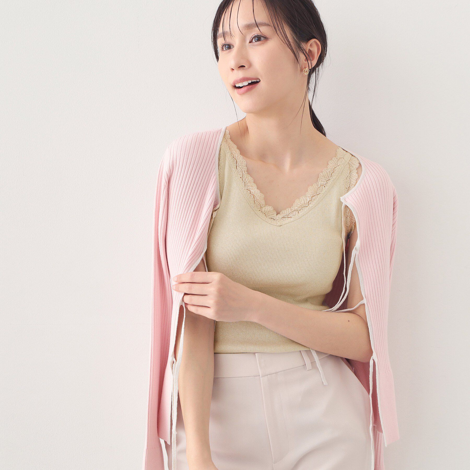 index「前後2way丸胴レースタンクラメアソート【洗濯機OK】」|キャミソール|