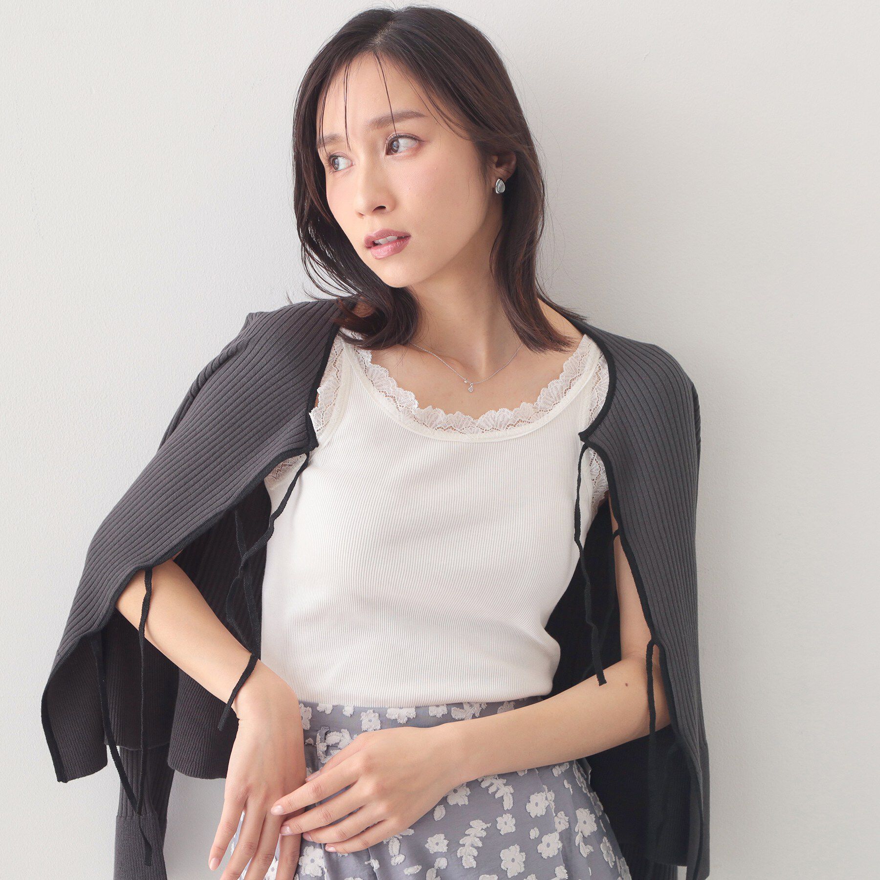 index「前後2way丸胴レースタンクラメアソート【洗濯機OK】」|キャミソール|