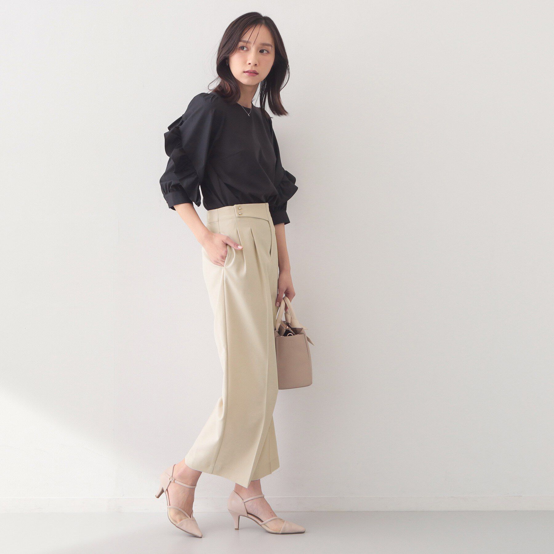 index「ストレッチ2タックワイドパンツ/セットアップ対応可【洗濯機OK/接触冷感/吸水速乾/防シワ】」|その他|