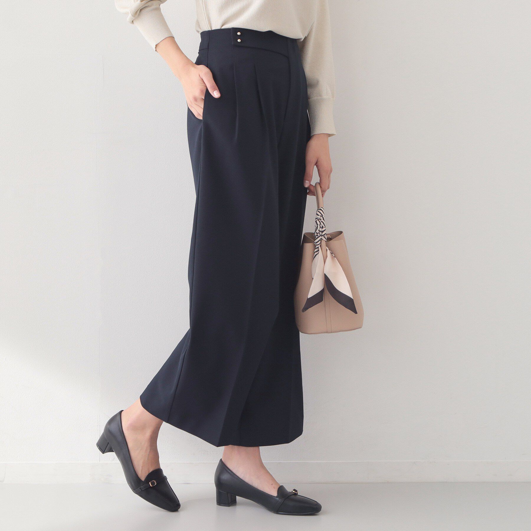 index「ストレッチ2タックワイドパンツ/セットアップ対応可【洗濯機OK/接触冷感/吸水速乾/防シワ】」|その他|