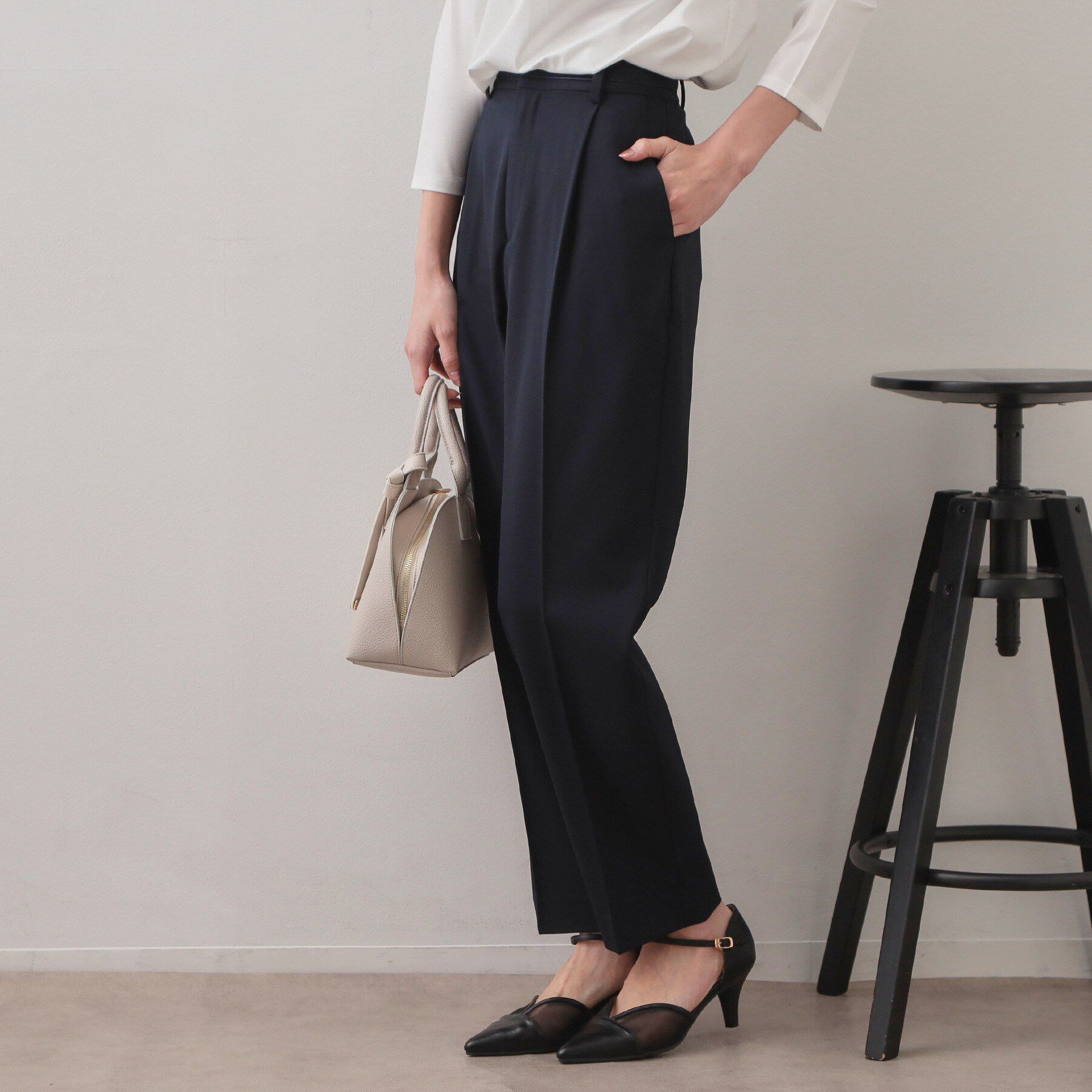 index「ストレッチテーパードパンツ/セットアップ対応可【洗濯機OK/接触冷感/吸水速乾/防シワ】《SS～LL」|その他|