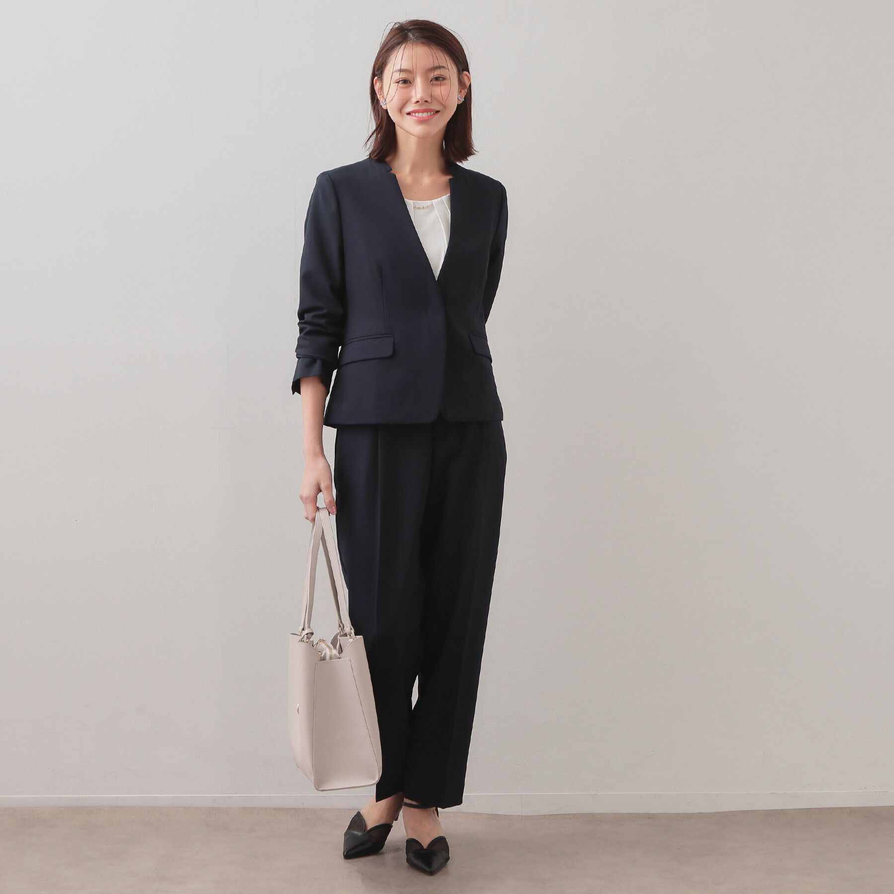 index「ストレッチテーパードパンツ/セットアップ対応可【洗濯機OK/接触冷感/吸水速乾/防シワ】《SS～LL」|その他|