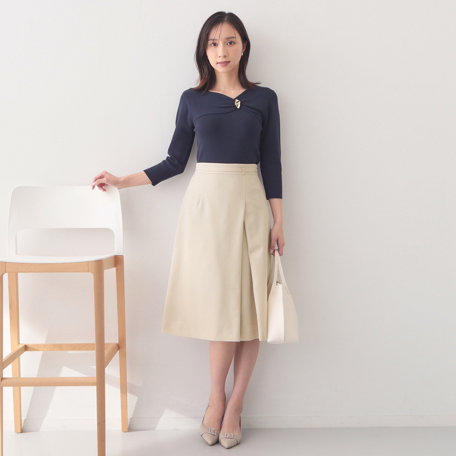 index「アシメタックAラインスカート/セットアップ対応可【洗濯機OK/防シワ】《XS～LL》」|スカート|