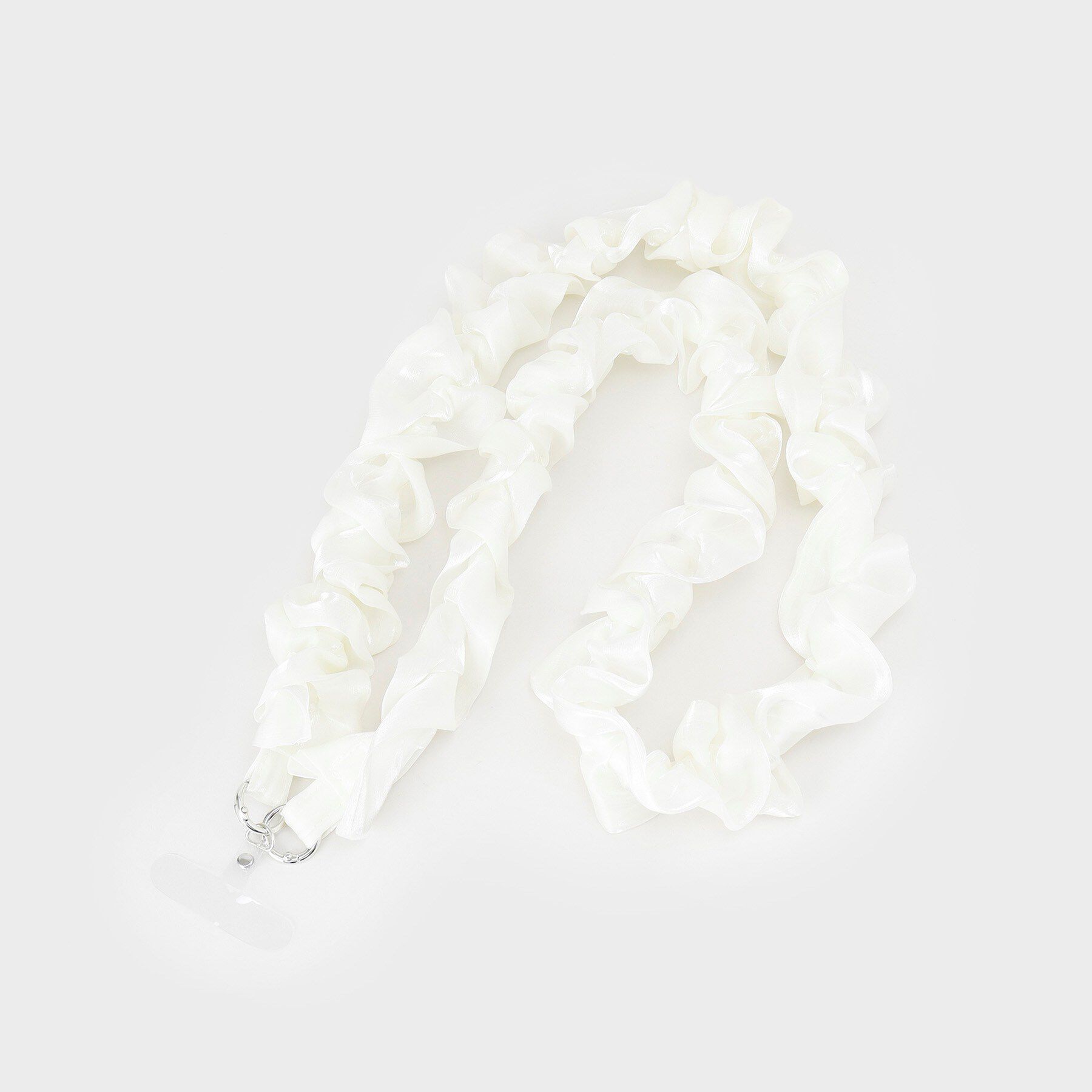 index「ギャザーフリルスマートフォンショルダーストラップ」|ストラップ|アイボリー(004)