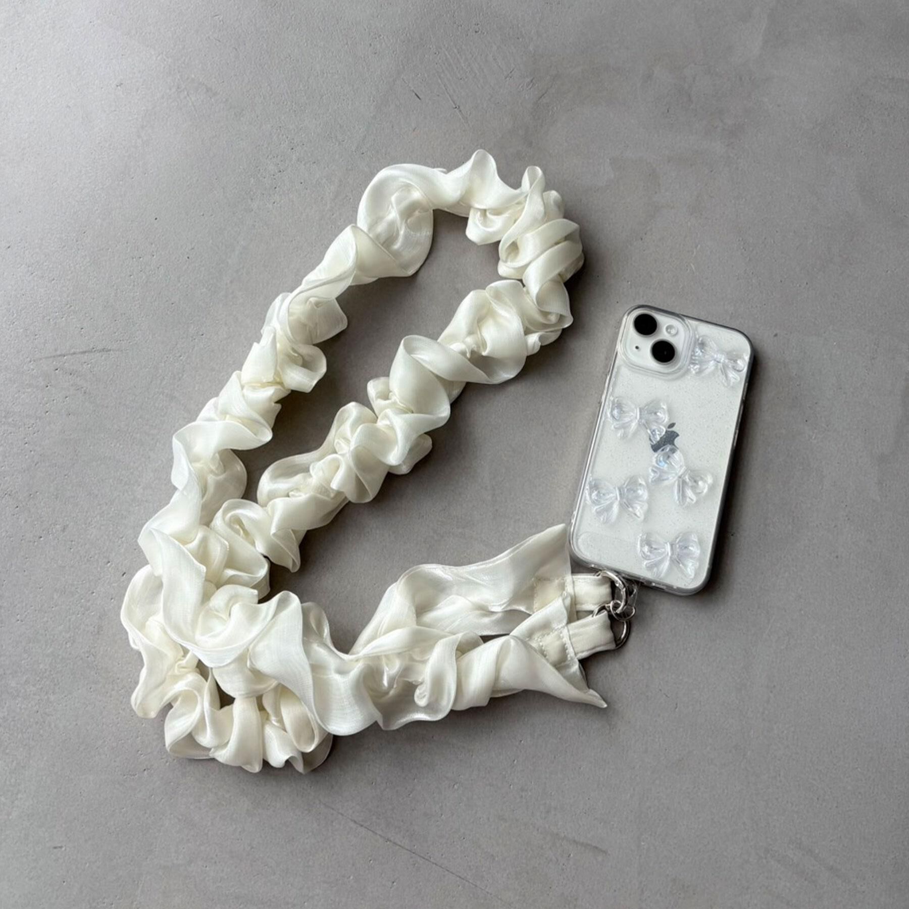 index「ギャザーフリルスマートフォンショルダーストラップ」|ストラップ|