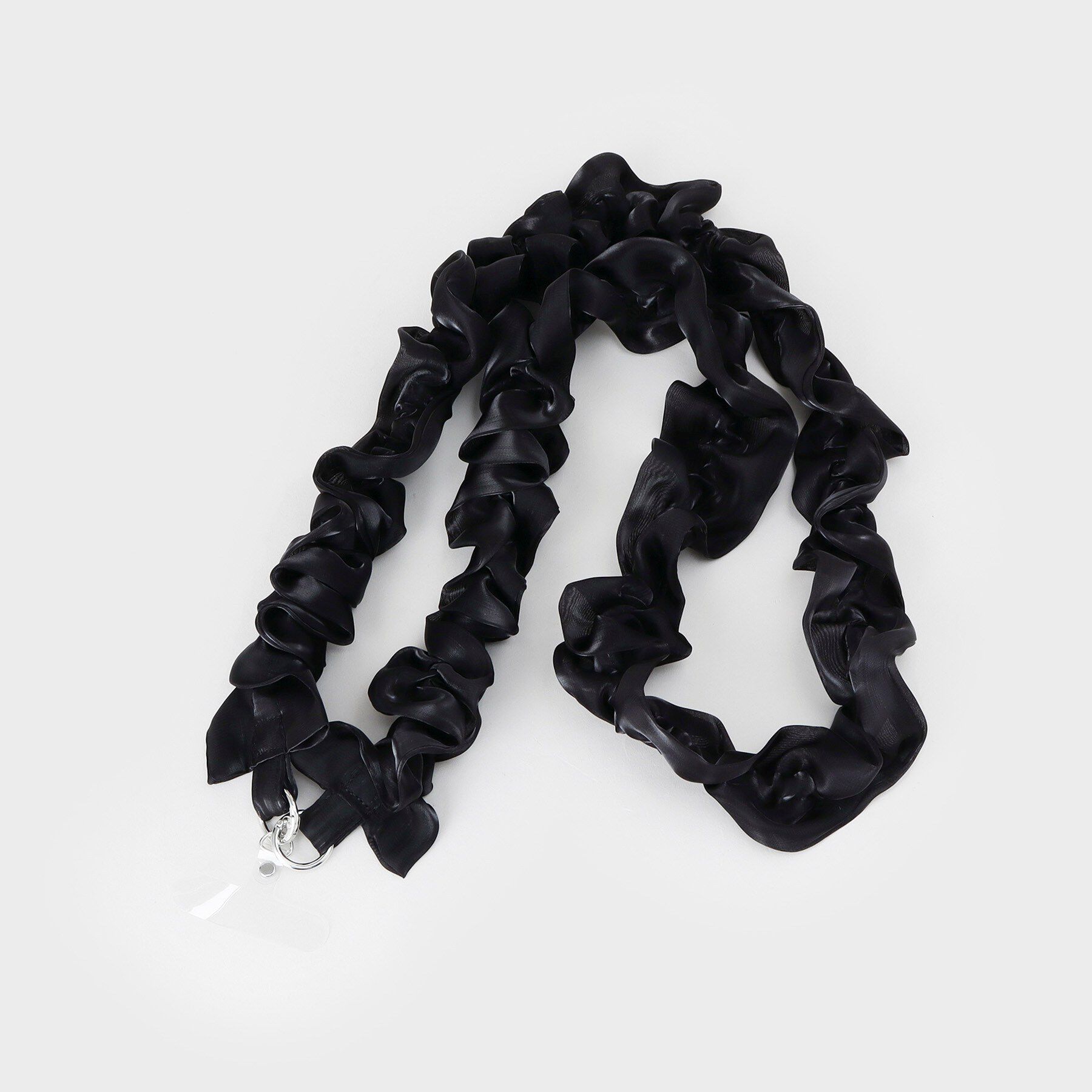 index「ギャザーフリルスマートフォンショルダーストラップ」|ストラップ|ブラック(019)