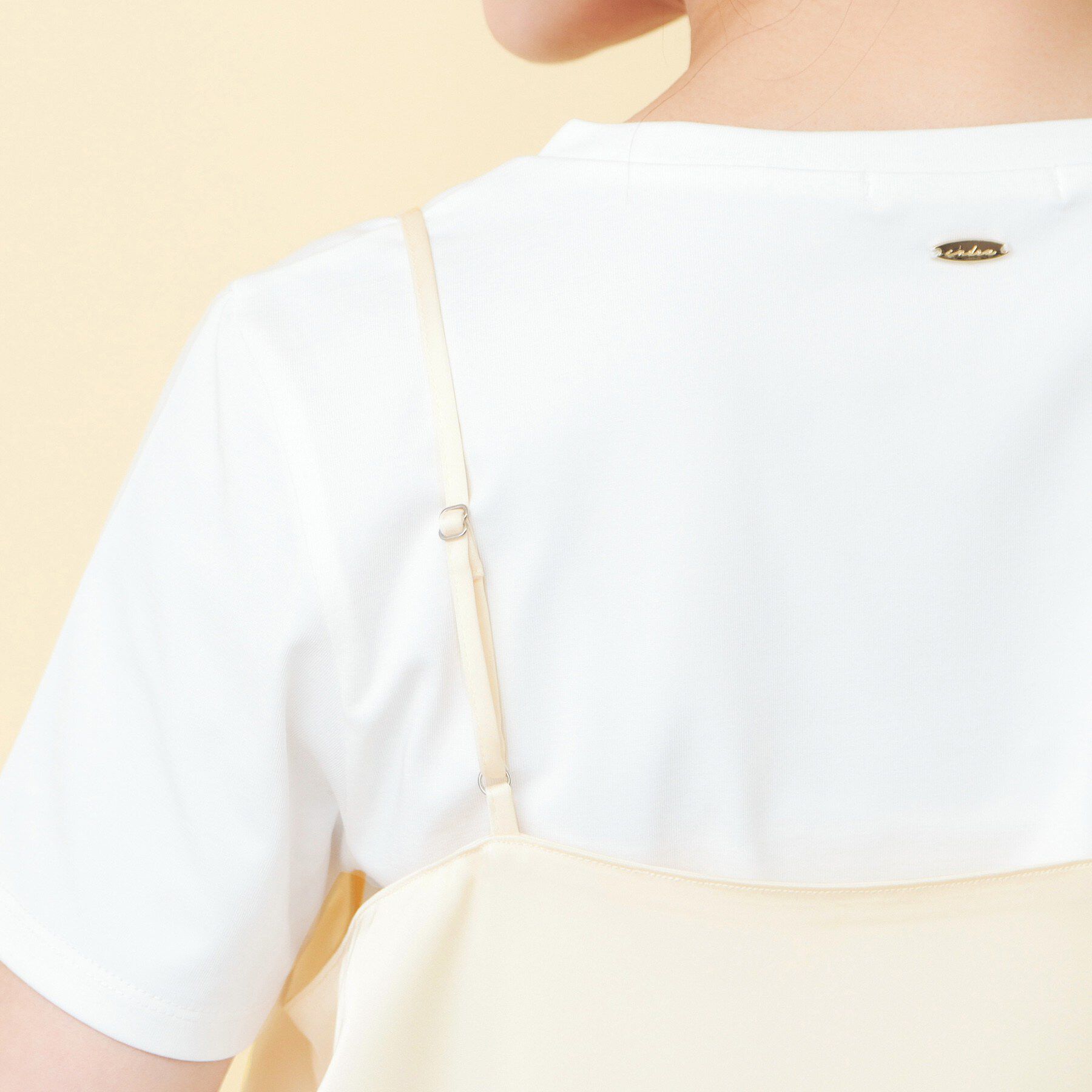 index「サテンレースキャミソール【洗濯機OK】」|キャミソール|