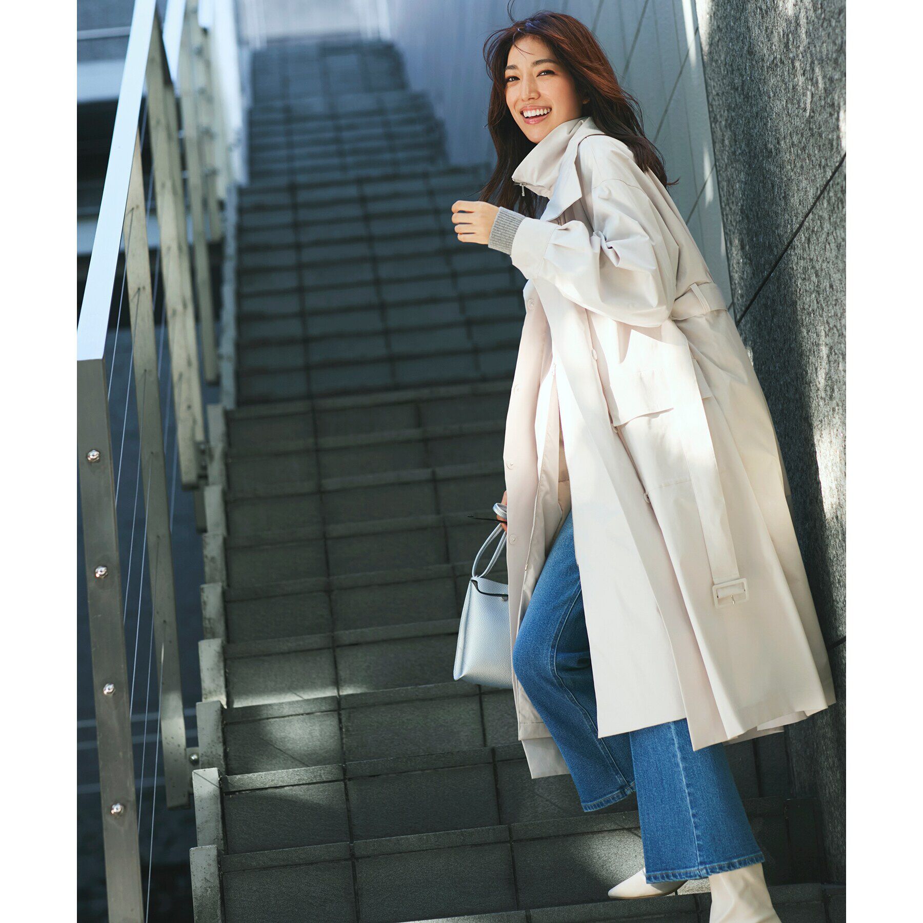 OPAQUE.CLIP「【大草直子さんコラボ】3WAYアウター」|ダウン|ライトグレー(811