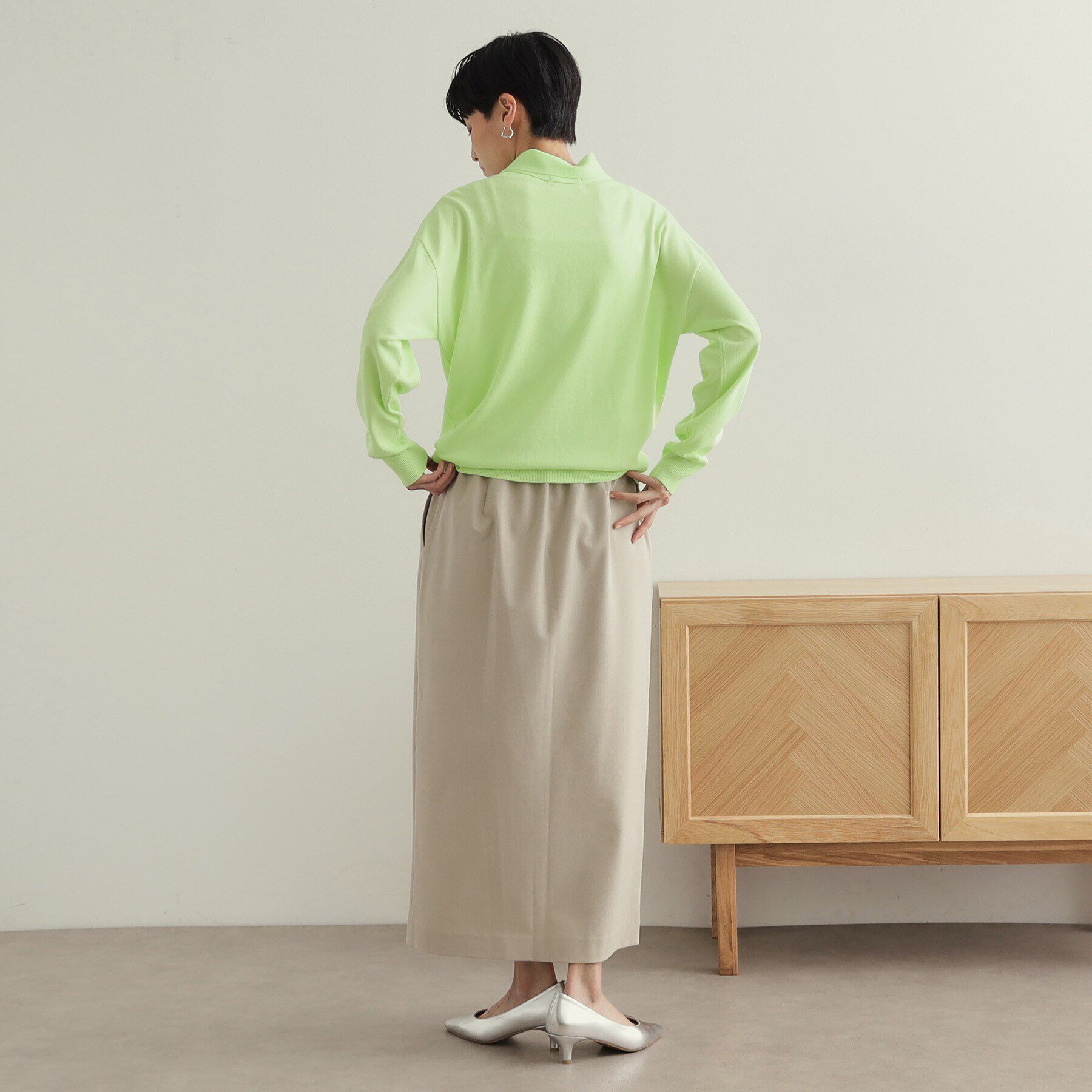 OPAQUE.CLIP「ボウタイニット【洗濯洗い可/抗ピル】」|ニット・セーター|