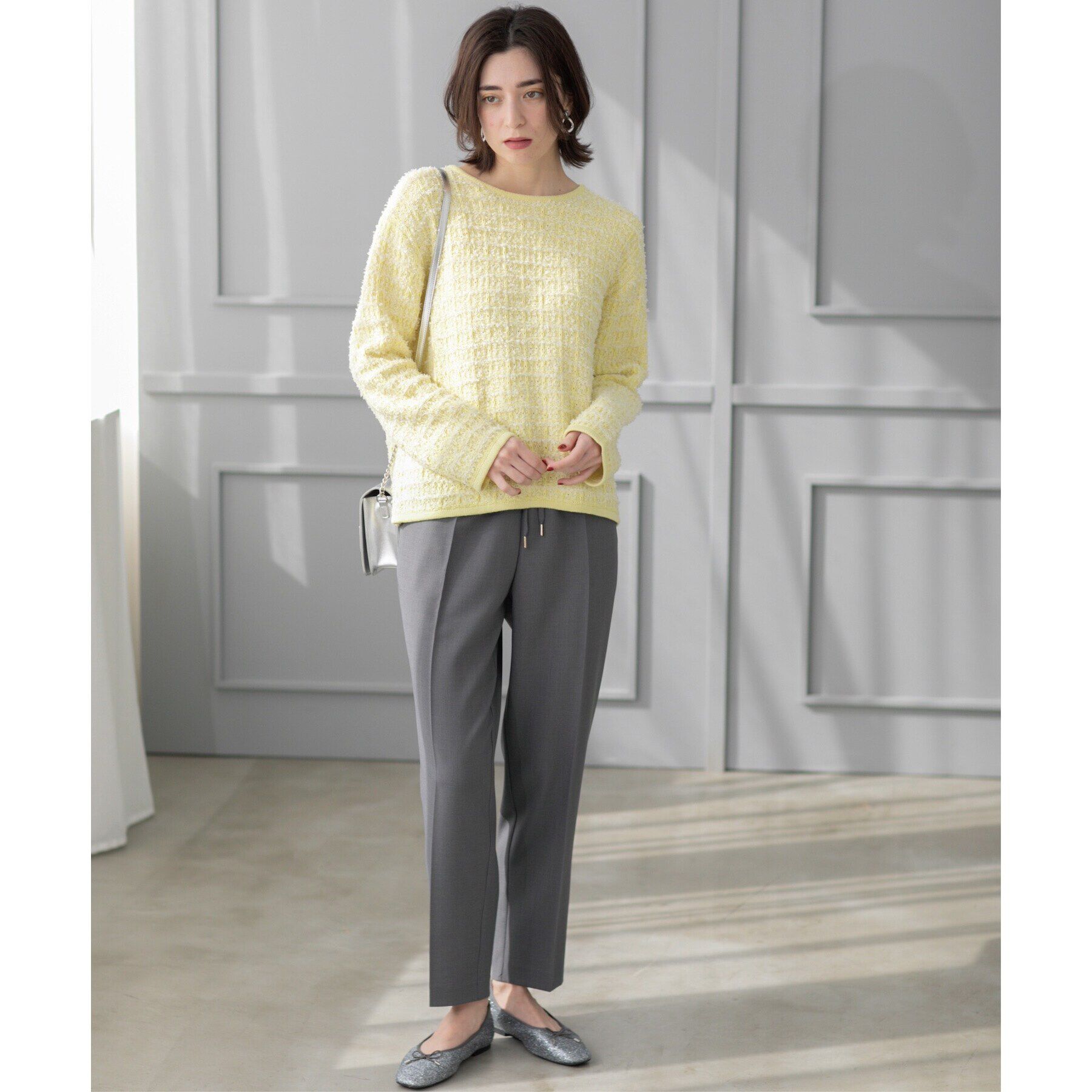 OPAQUE.CLIP「《SS-LLsize》美脚ストレッチイージーテーパードパンツ【洗濯機洗い可/防シワ】」|その他|