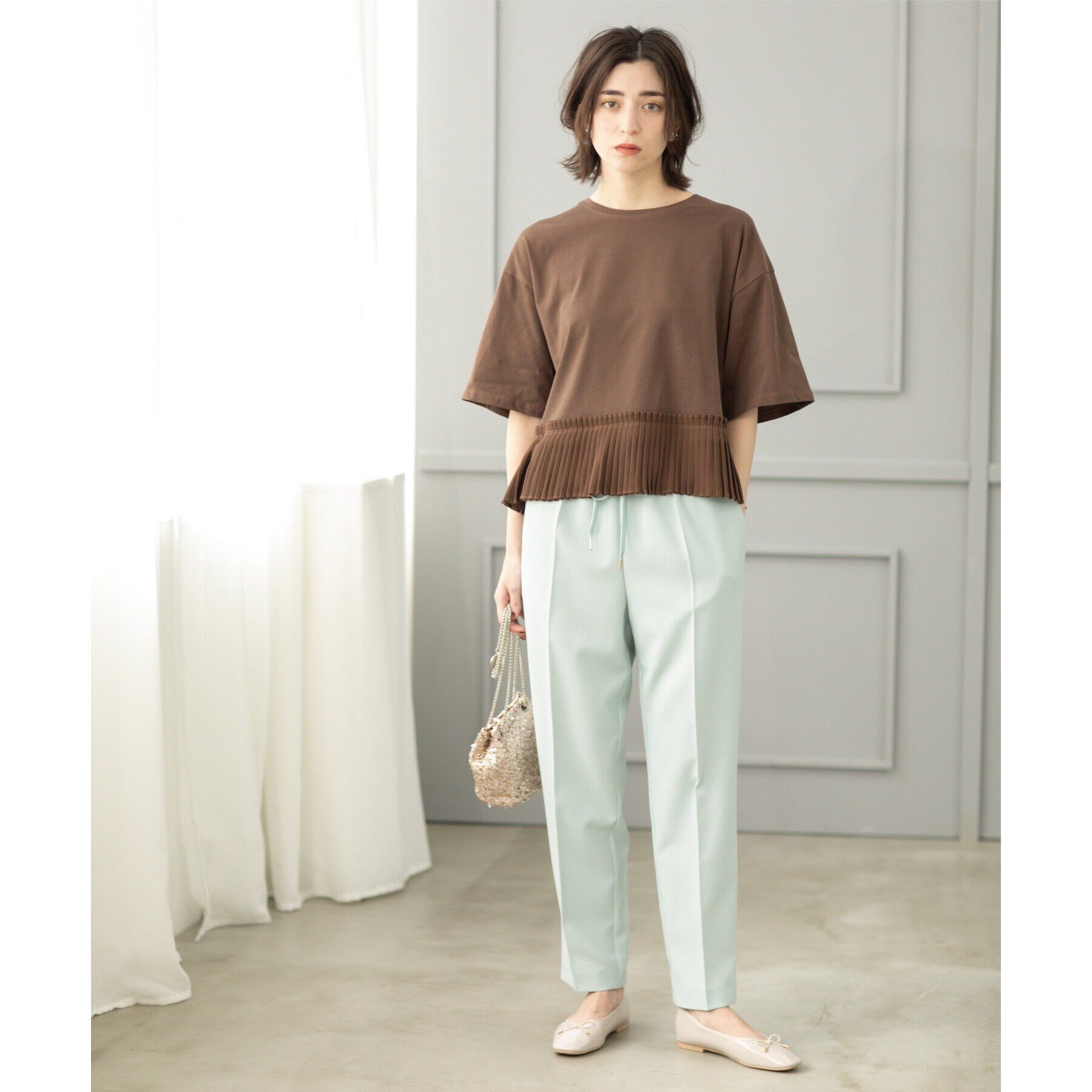 OPAQUE.CLIP「《SS-LLsize》美脚ストレッチイージーテーパードパンツ【洗濯機洗い可/防シワ】」|その他|